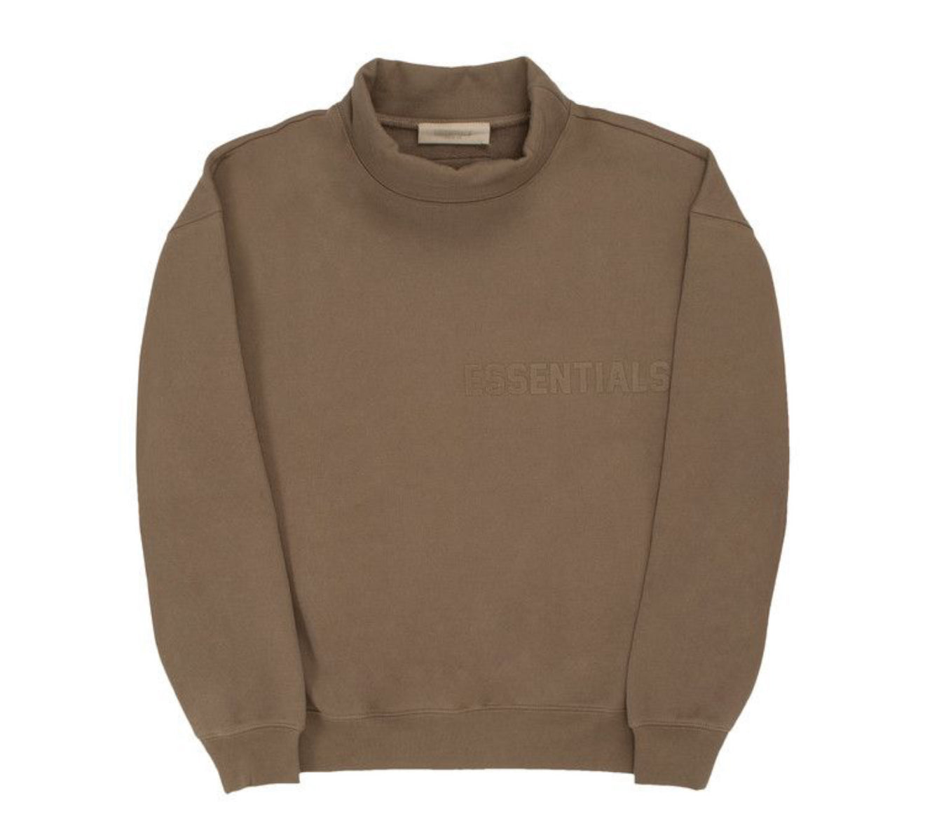 Size L (Fits XL) Essentials FOG Crewneck “Wood”
