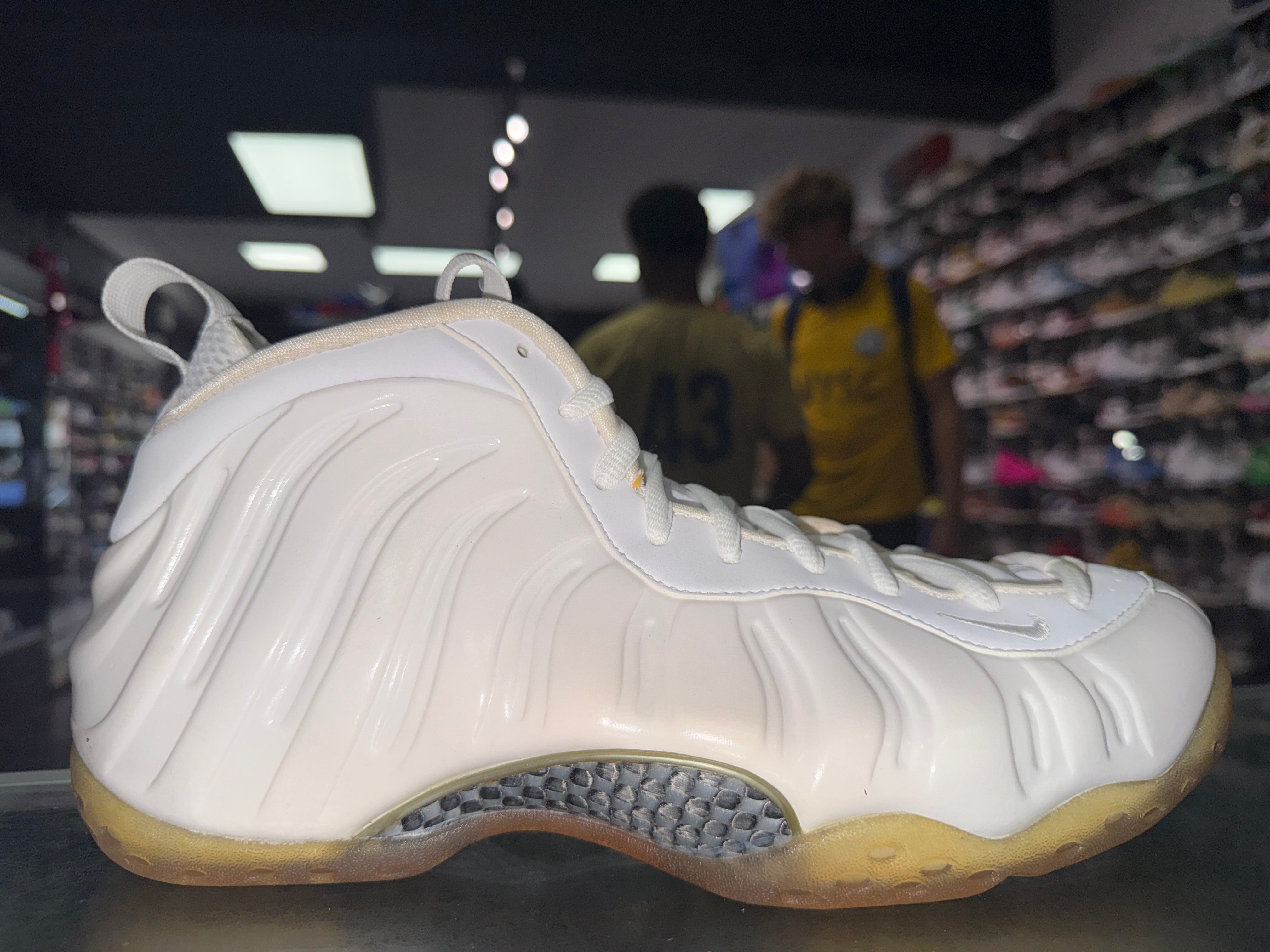 Size 10 Foamposite One "White Out"