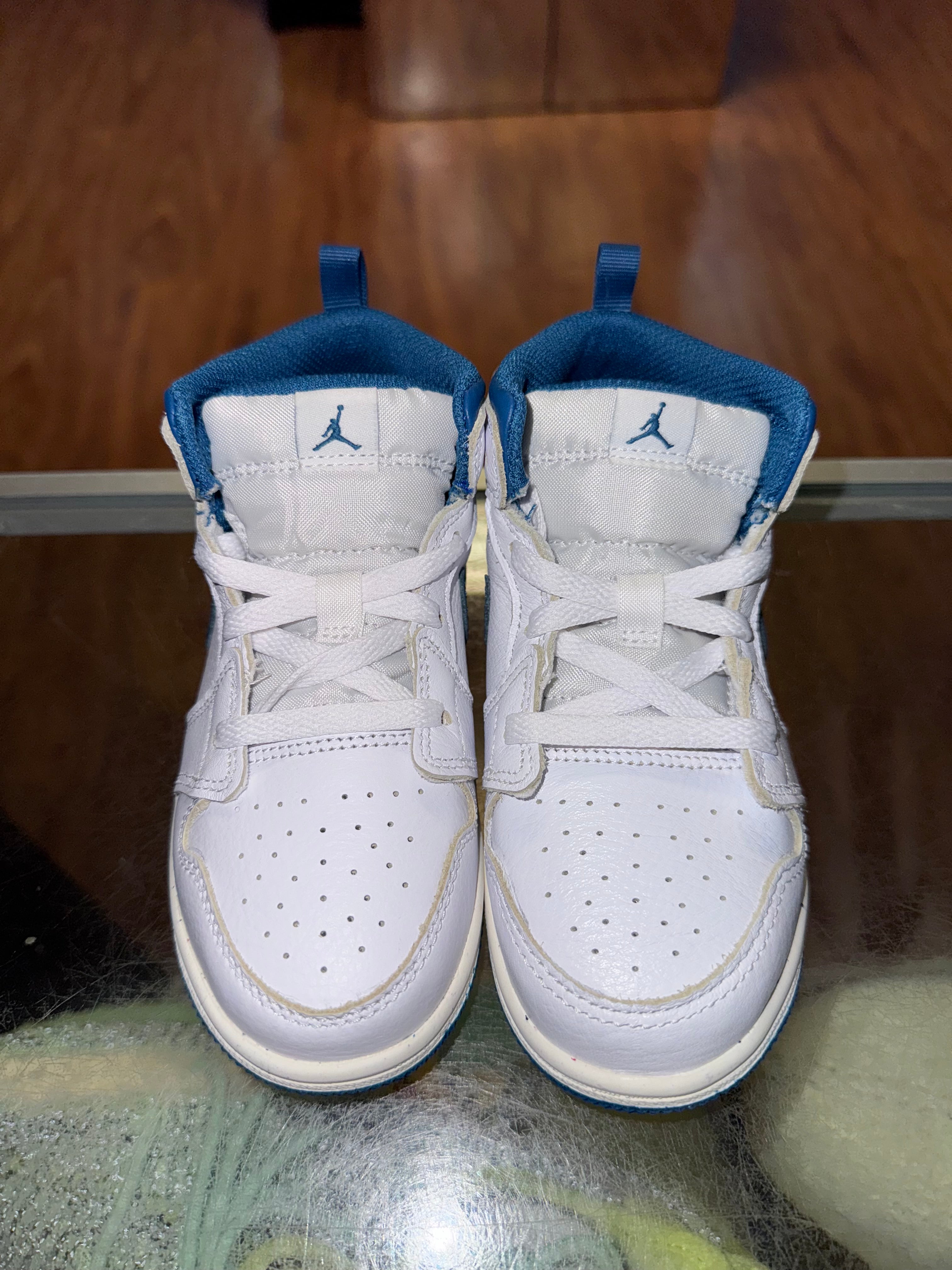 Size 10c Air Jordan 1 Mid “Industrial Blue” Brand New (TD)