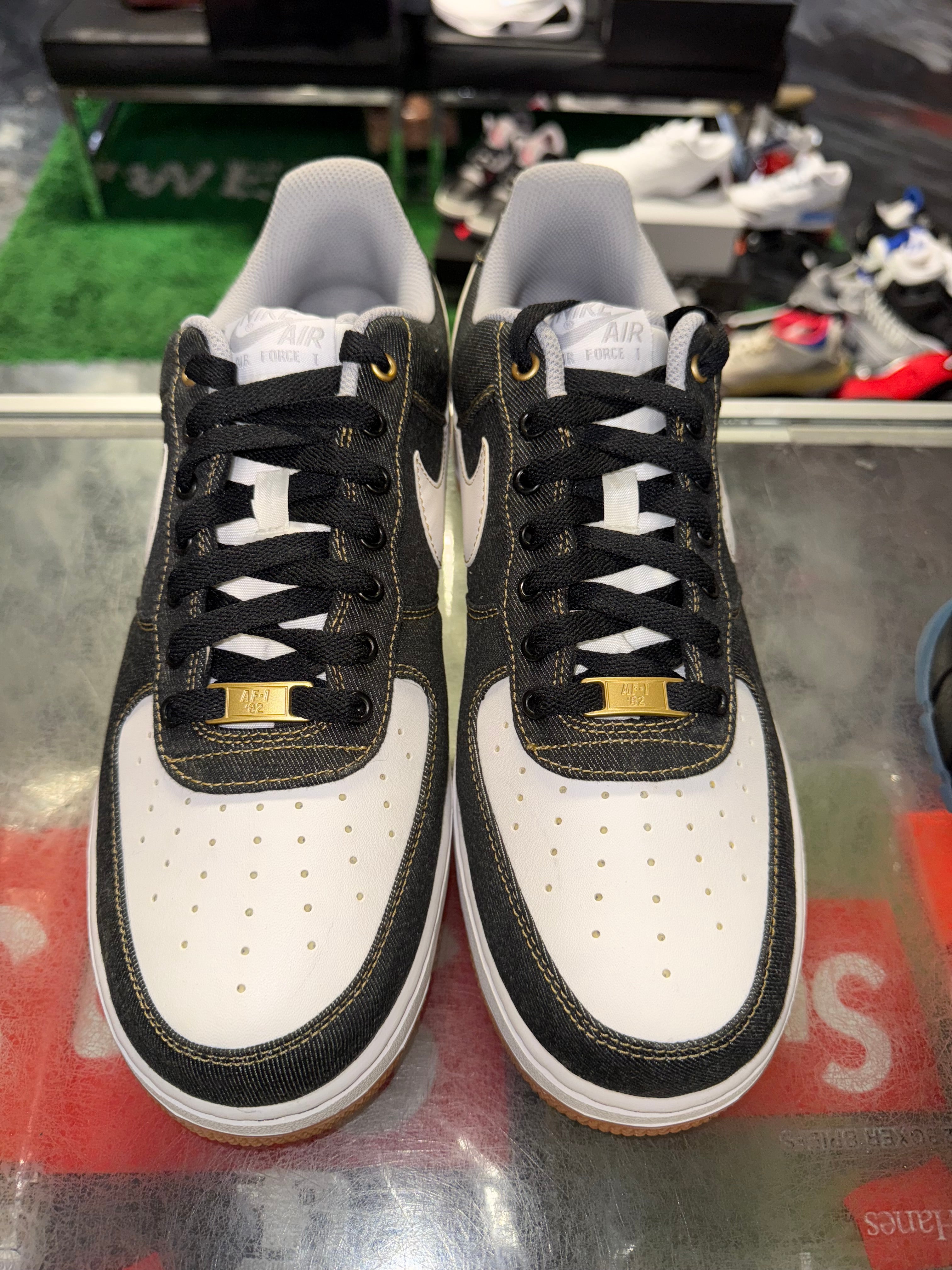 Size 11 Air Force 1 "Black Denim" Brand New