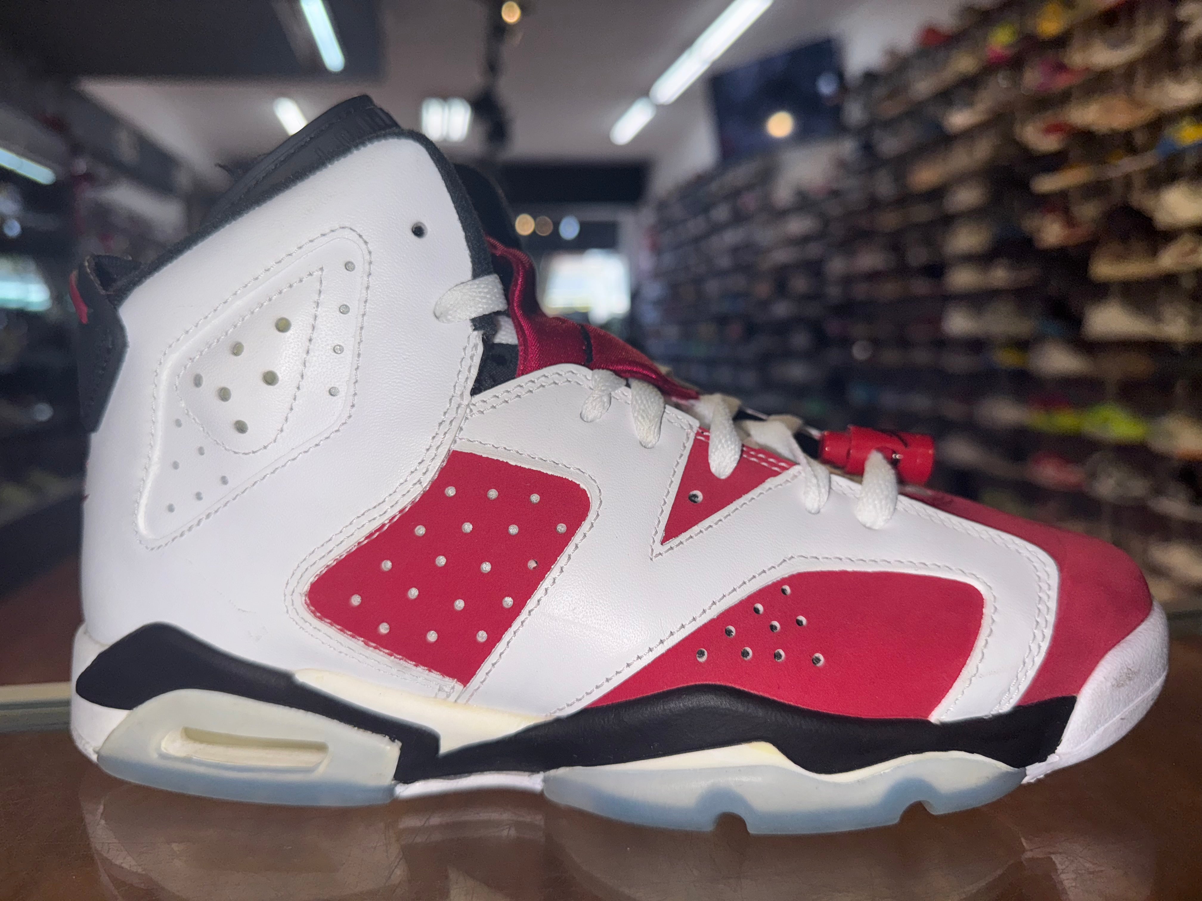 Size 6.5y Air Jordan 6 "Carmine"