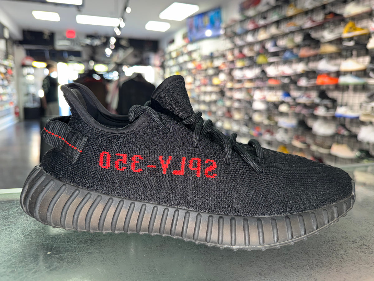 Size 9 Yeezy Boost 350 V2 "Bred"