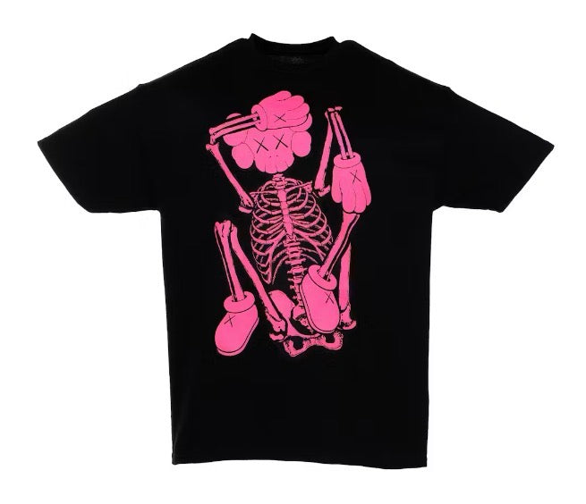 Size L Kaws New Fiction Tee “Black/Pink”