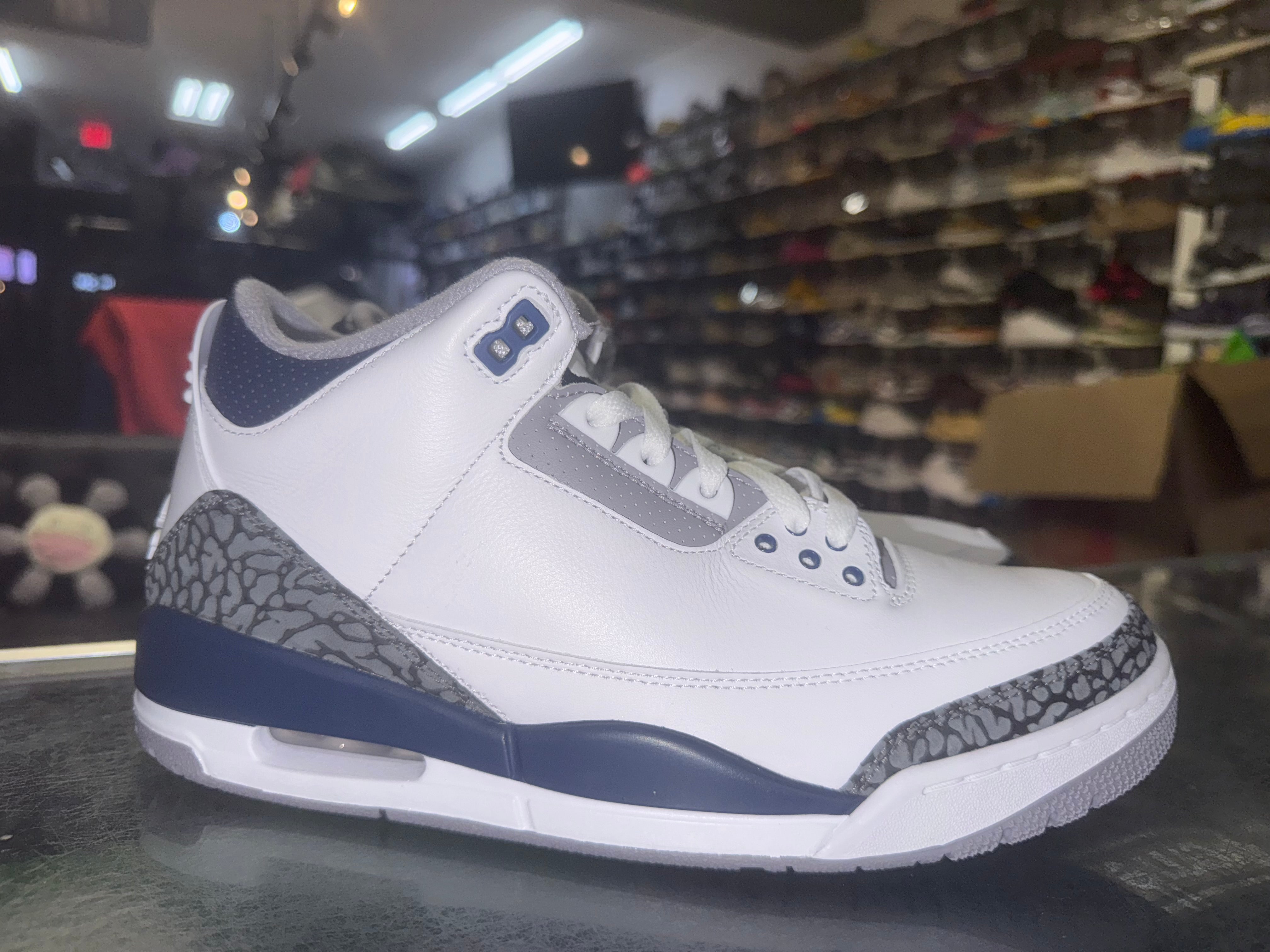 Size 8 Air Jordan 3 "Midnight Navy" Brand New