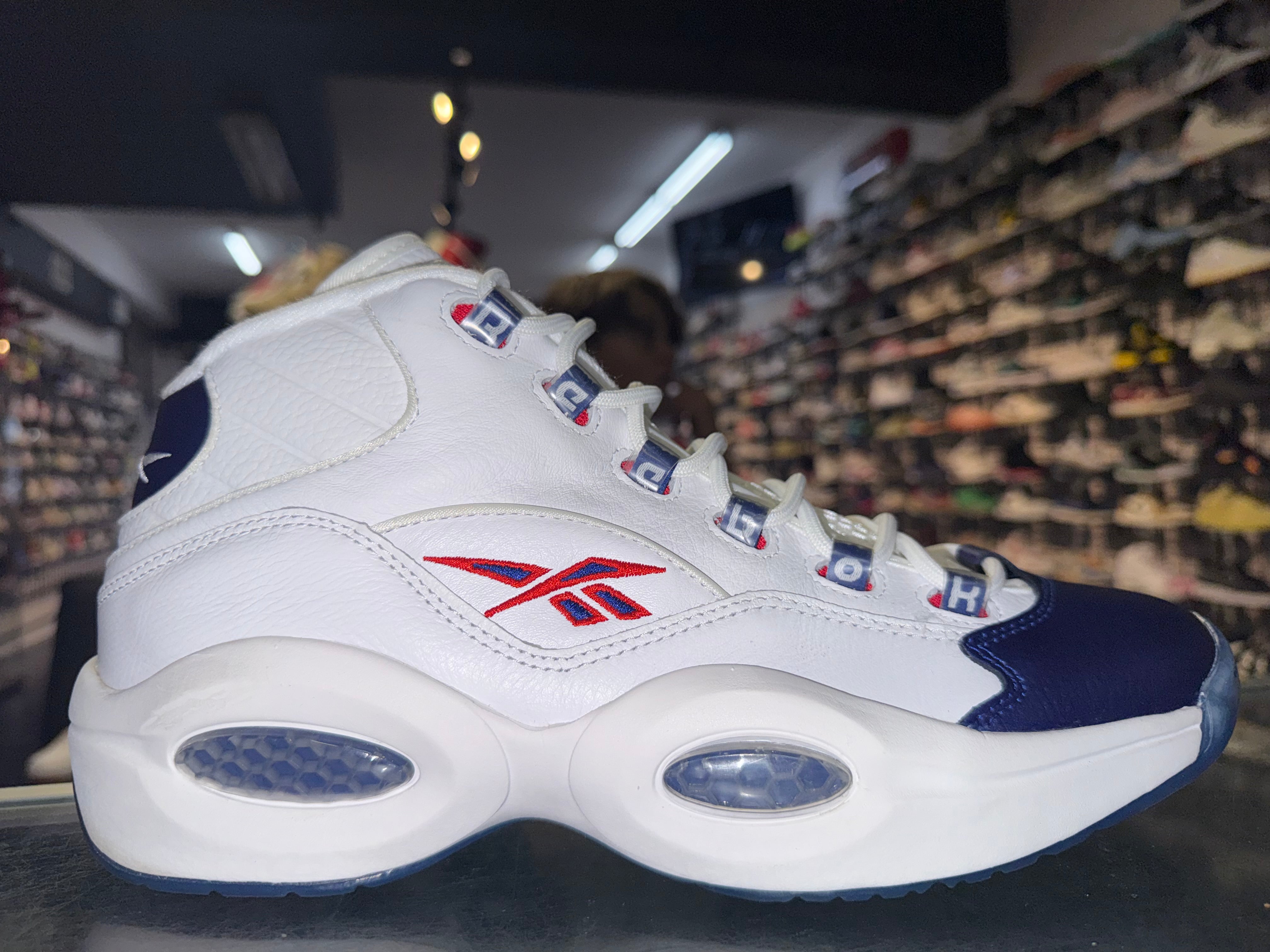 Size 11 Reebok Question Mid "Blue Toe"