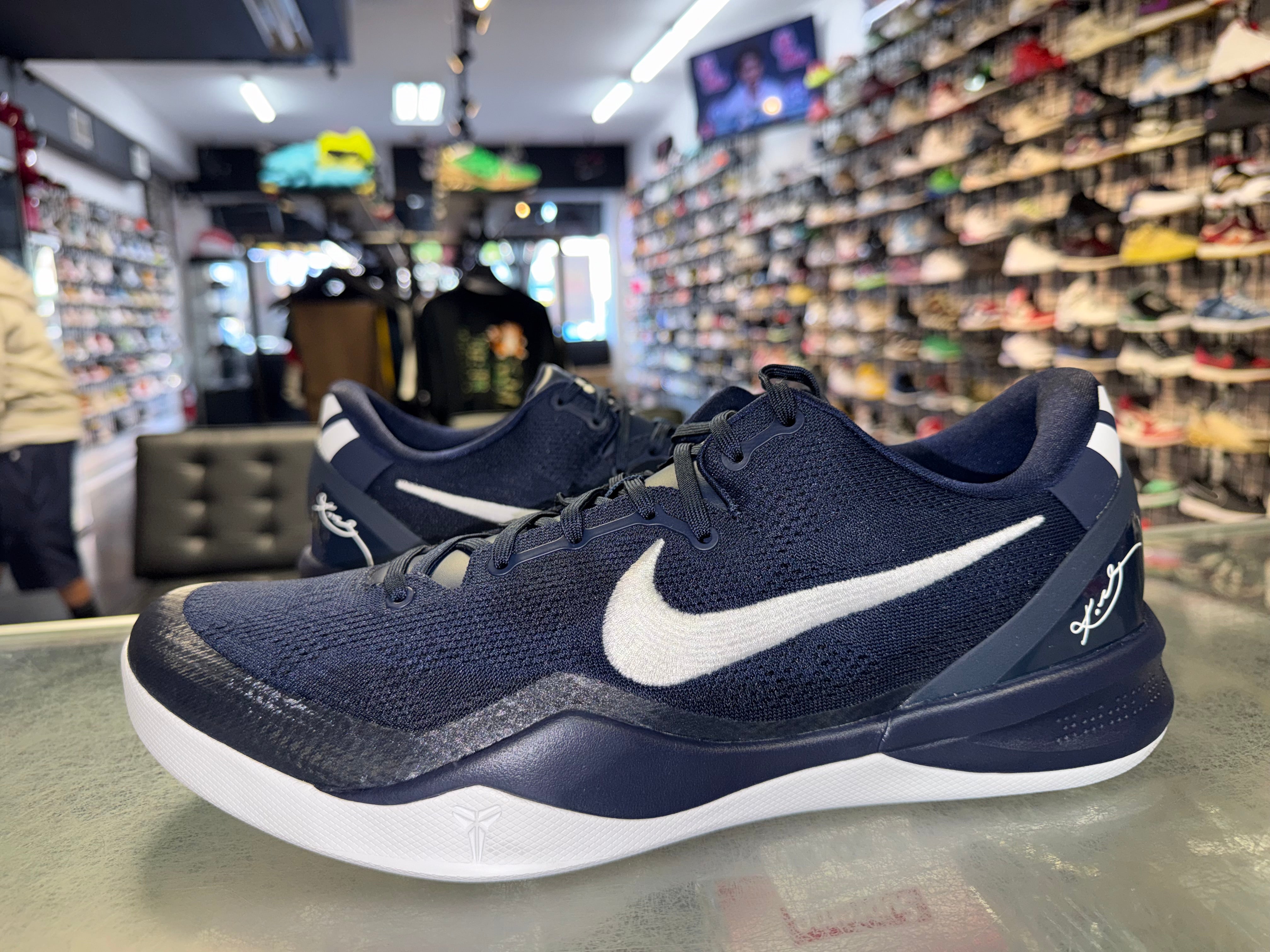 Size 14 Kobe 8 Protro “College Navy”