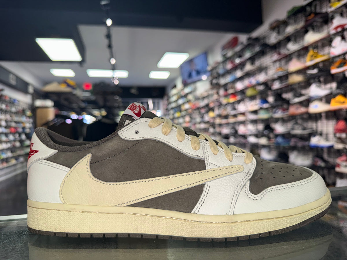 Air Jordan 1 Low Travis Scott Reverse Mocha sneaker, worn 1x, size 11