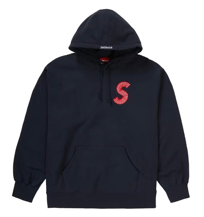 Size M Supreme S Logo Hoodie “Navy/Red”