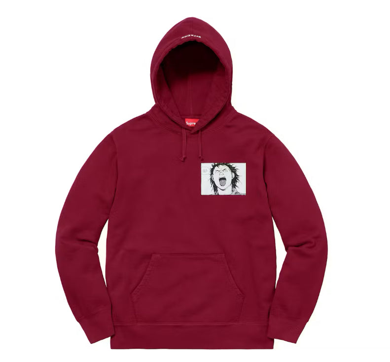 Size M Supreme Akira Patches Hoodie “Cardinal”