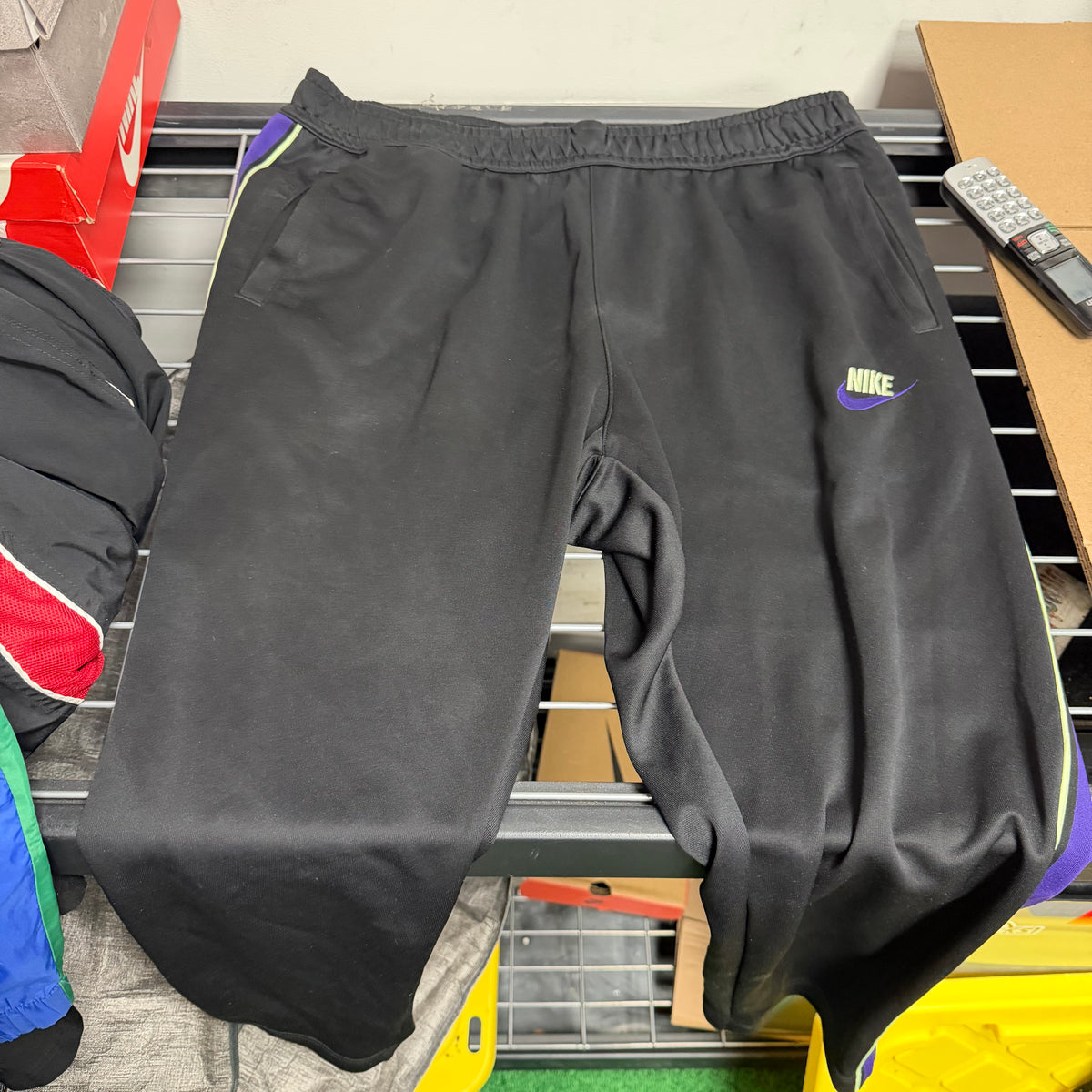 Size XXL Nike Track Pants "Black Purple"