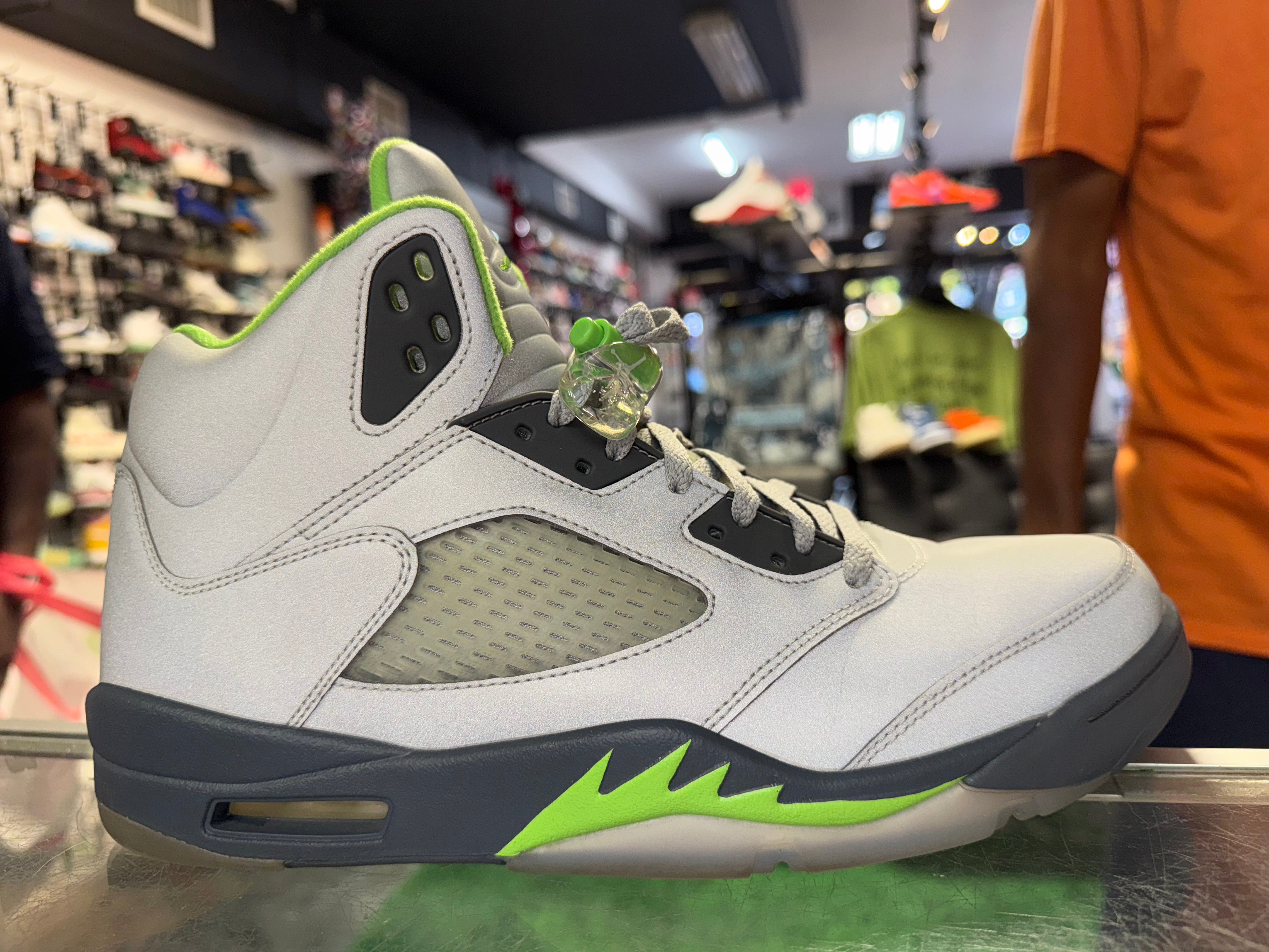 Size 11.5 Air Jordan 5 "Green Bean"