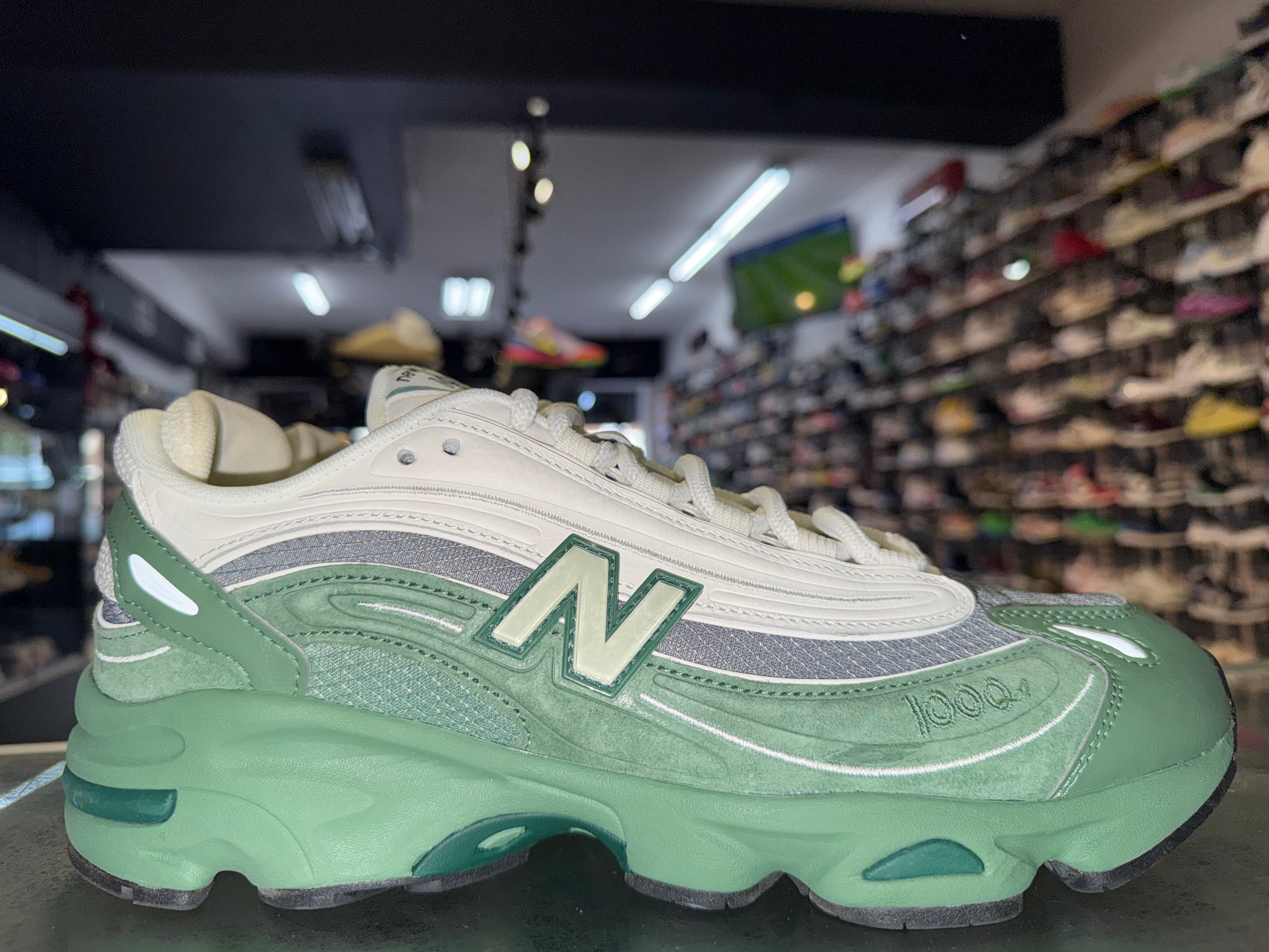 Size 10.5 New Balance 1000 “Green Suede”