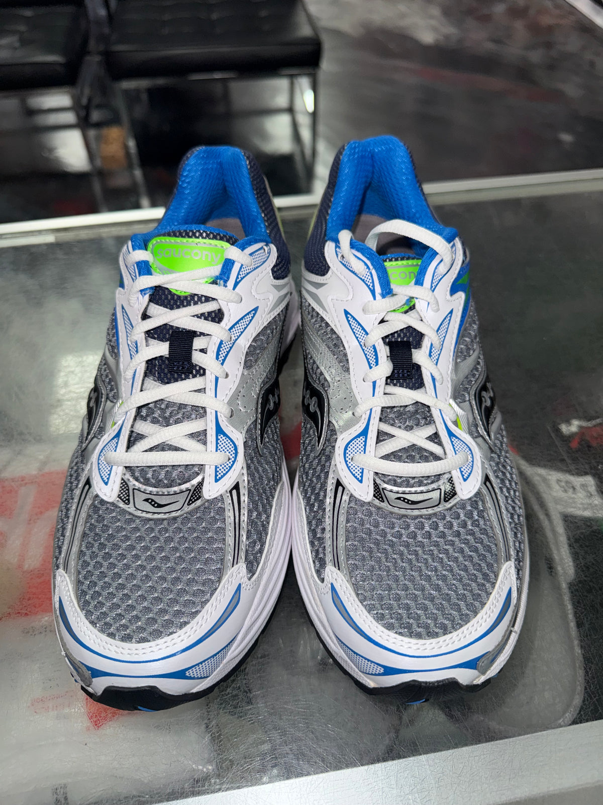 Size 9.5 Saucony Progrid Omni 9 "Grey/Slime" Brand New