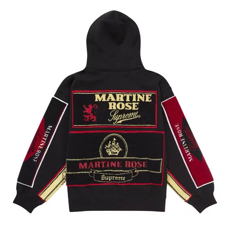 Size M Supreme Martine Rose Towel Zip Up Hoodie “Black”