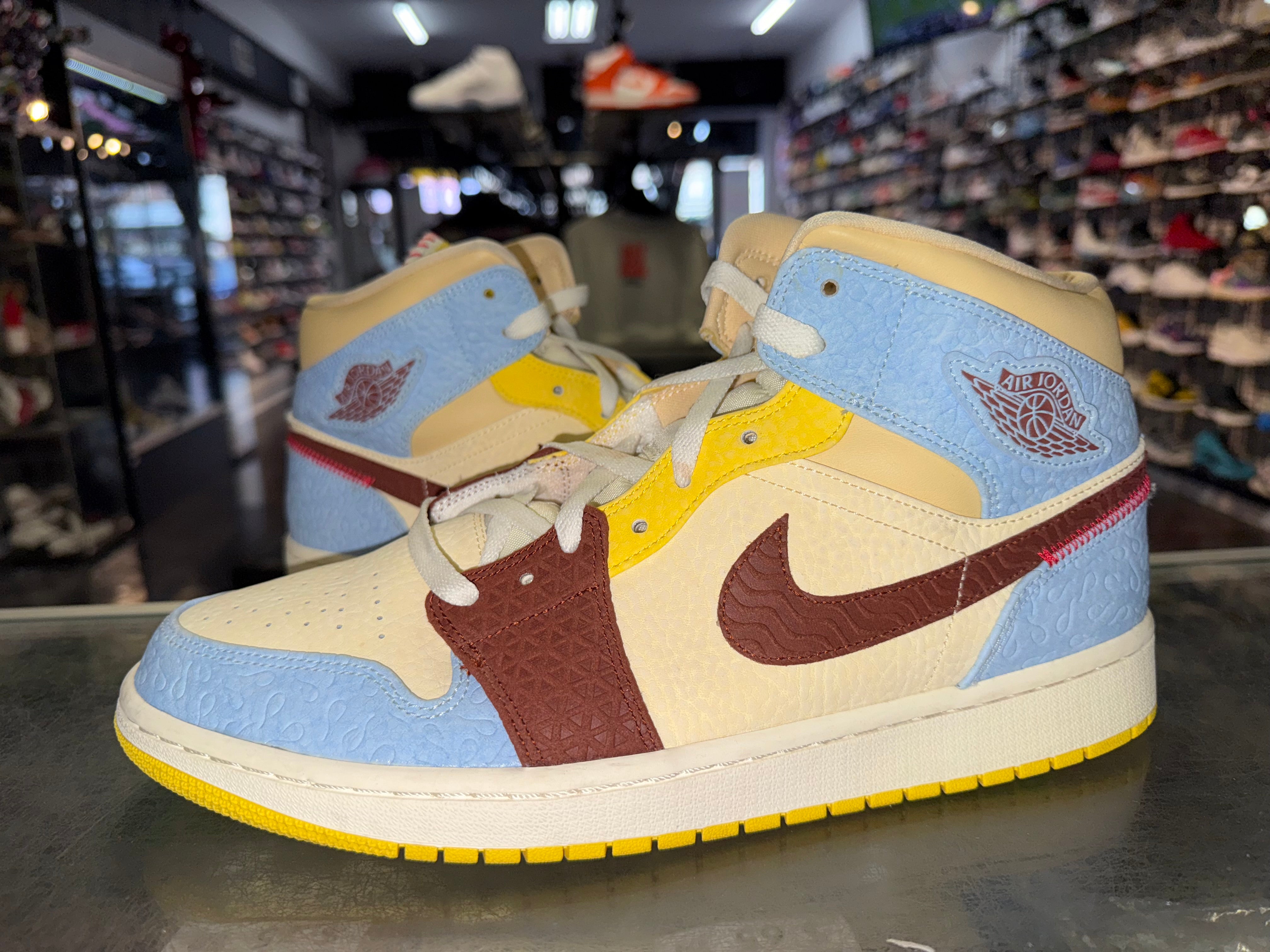 Size 12 Air Jordan 1 Mid Fearless "Maison Chateau Rogue"