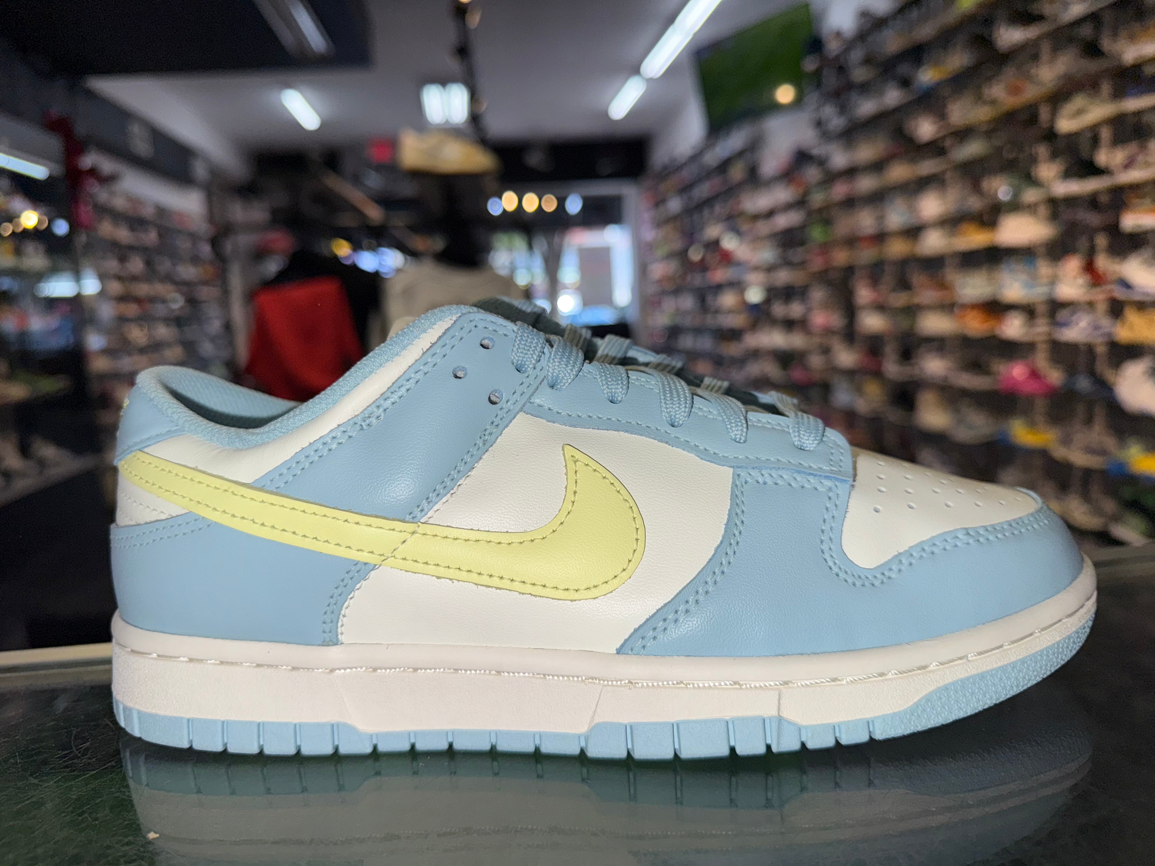 Size 7 (8.5W) Dunk Low "Ocean Bliss Citron Tint" Brand New