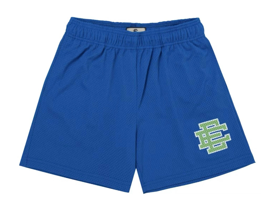 Size M Eric Emanuel EE Shorts “Blue/Green” Brand New