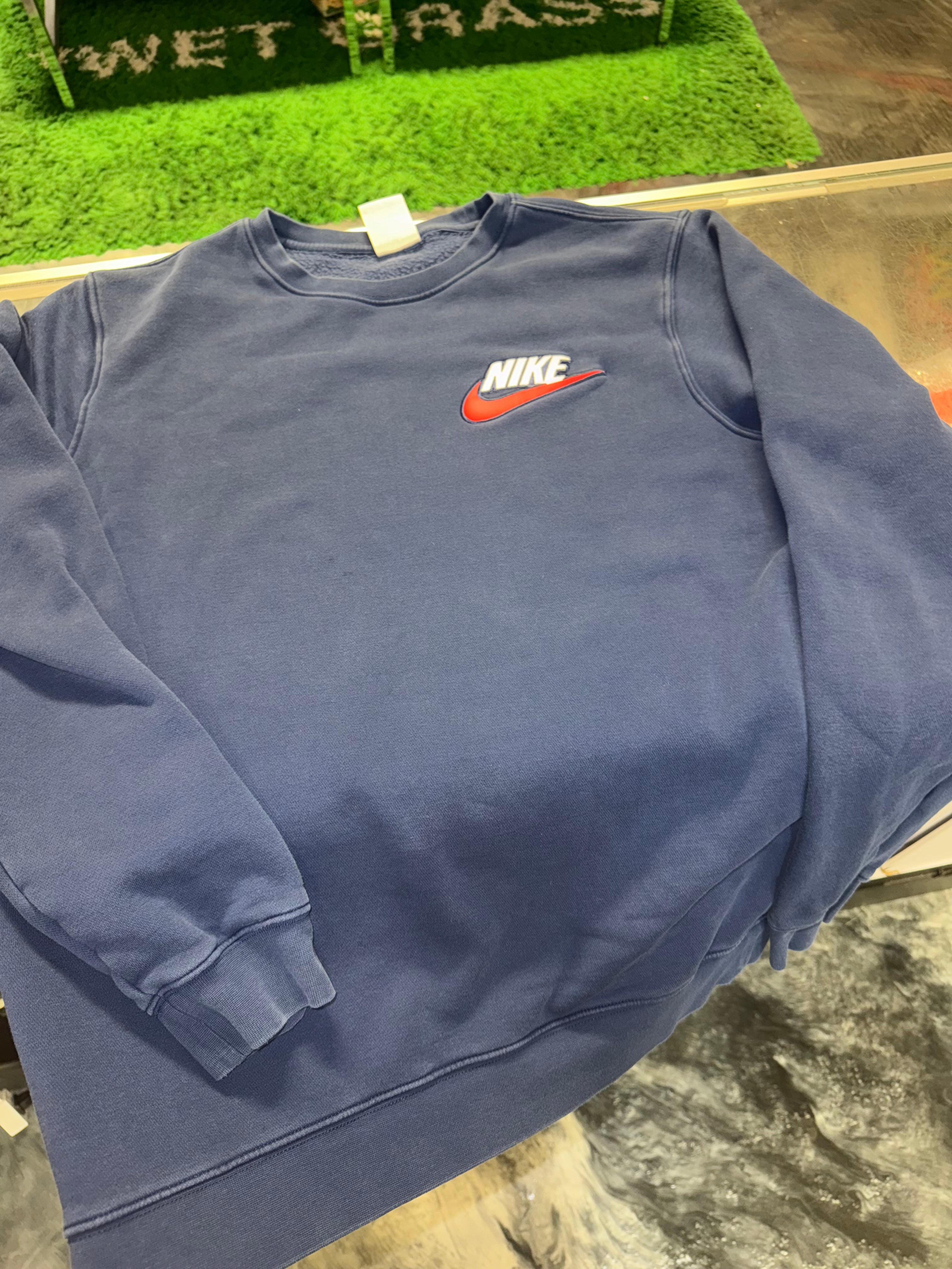 Size S Supreme x Nike Crewneck “Navy”