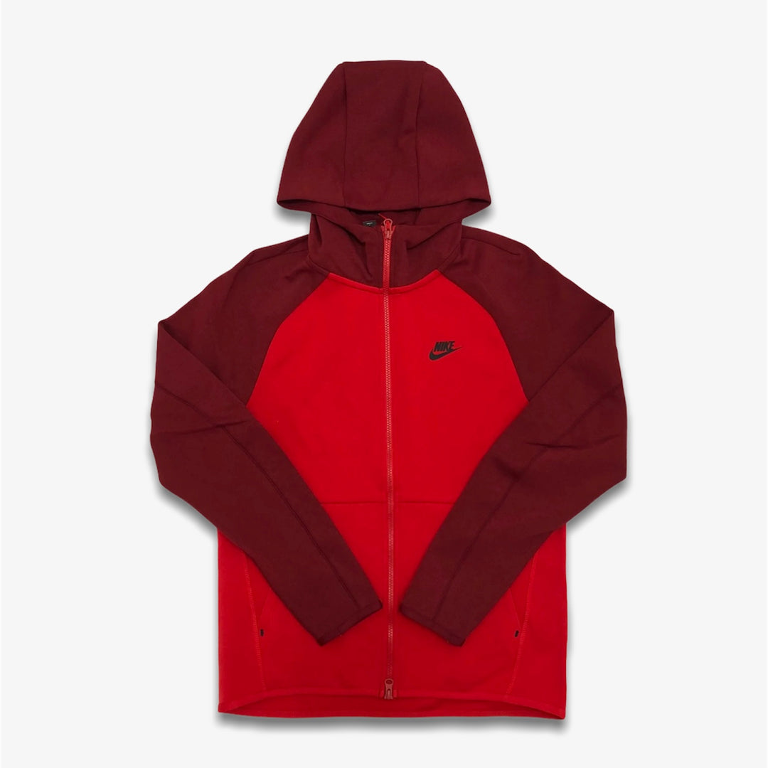 Size M Nike Tech Hoodie “Red/Dark Red” Brand New