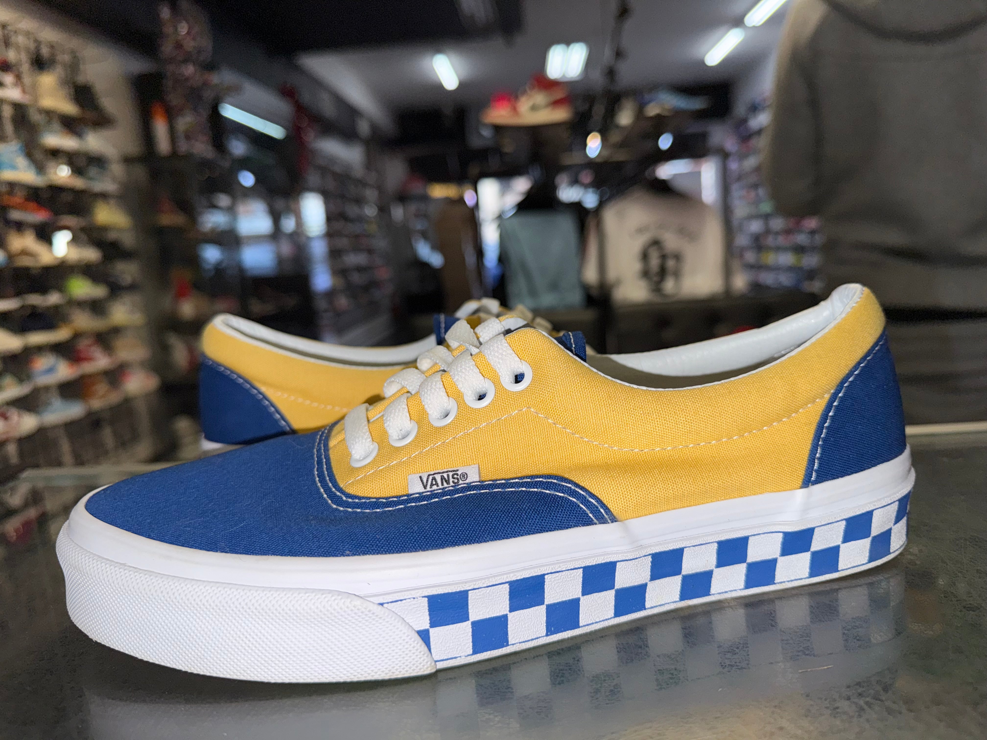 Size 8 Vans BMX Checkerboard “Blue/Yellow”