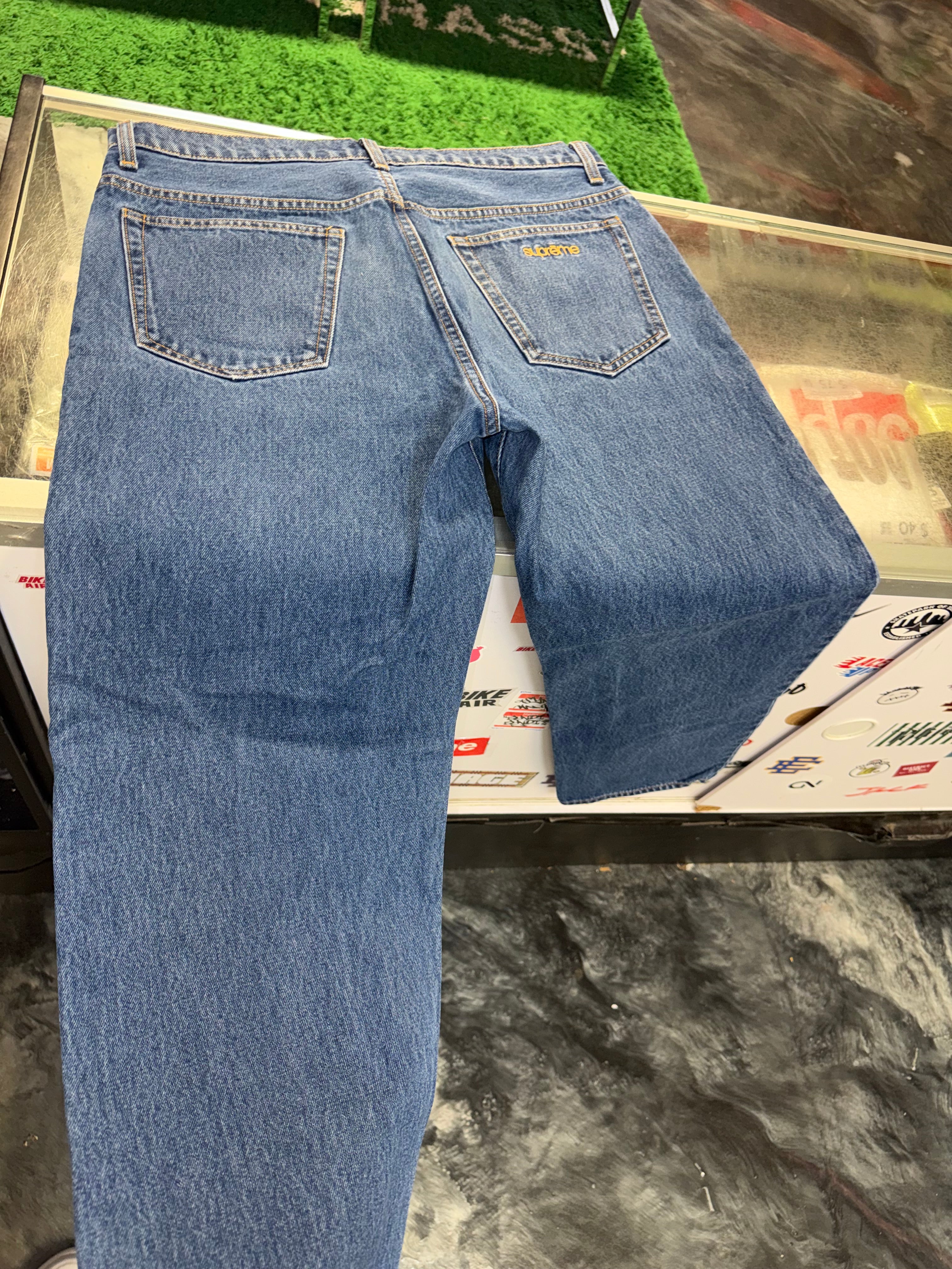 Size 34x34 Supreme Baggy Jeans SS20 “Blue”