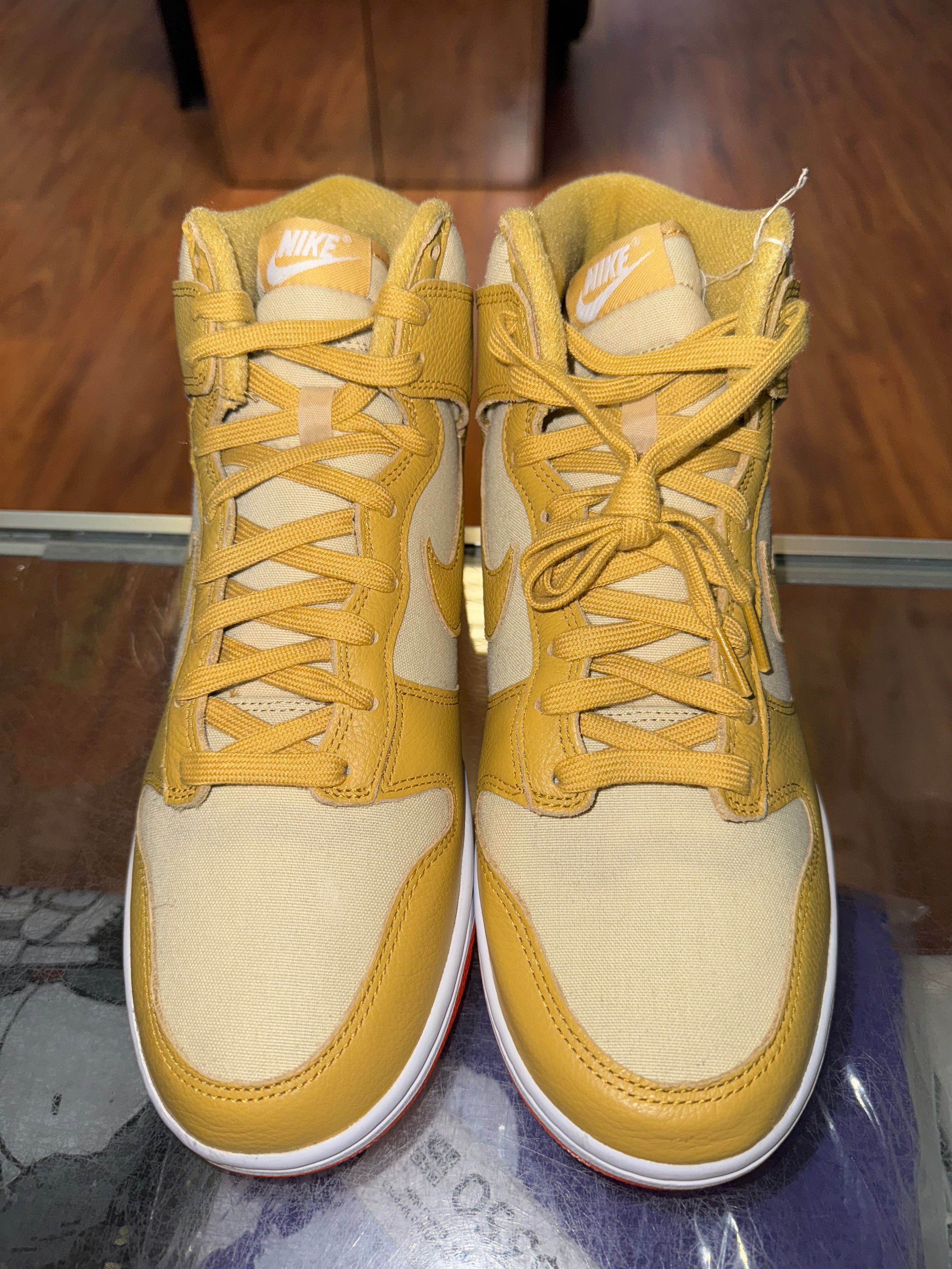 Size 10 Dunk High “Wheat Gold” Brand New