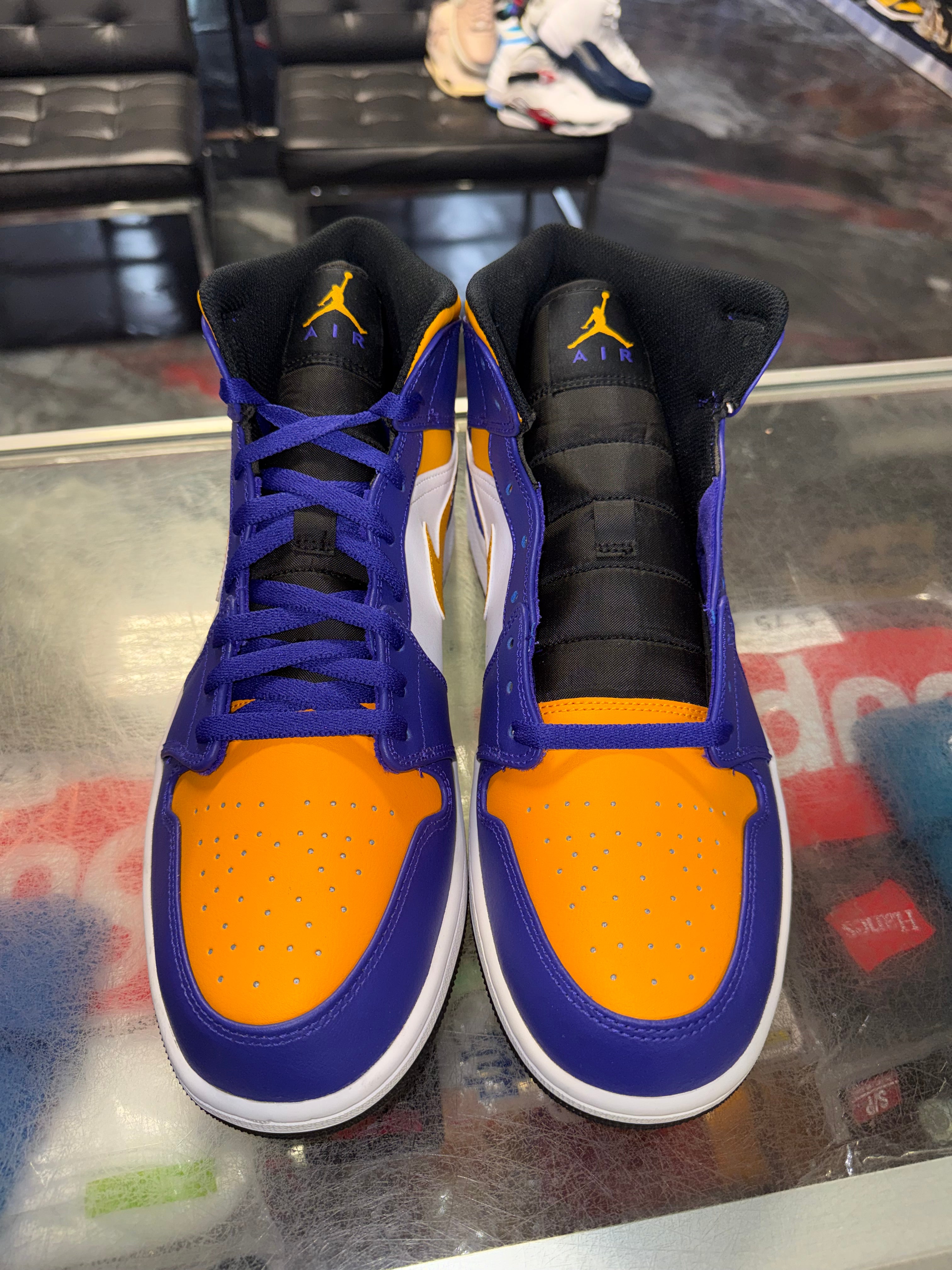 Size 13 Air Jordan 1 Mid “Lakers” Brand New