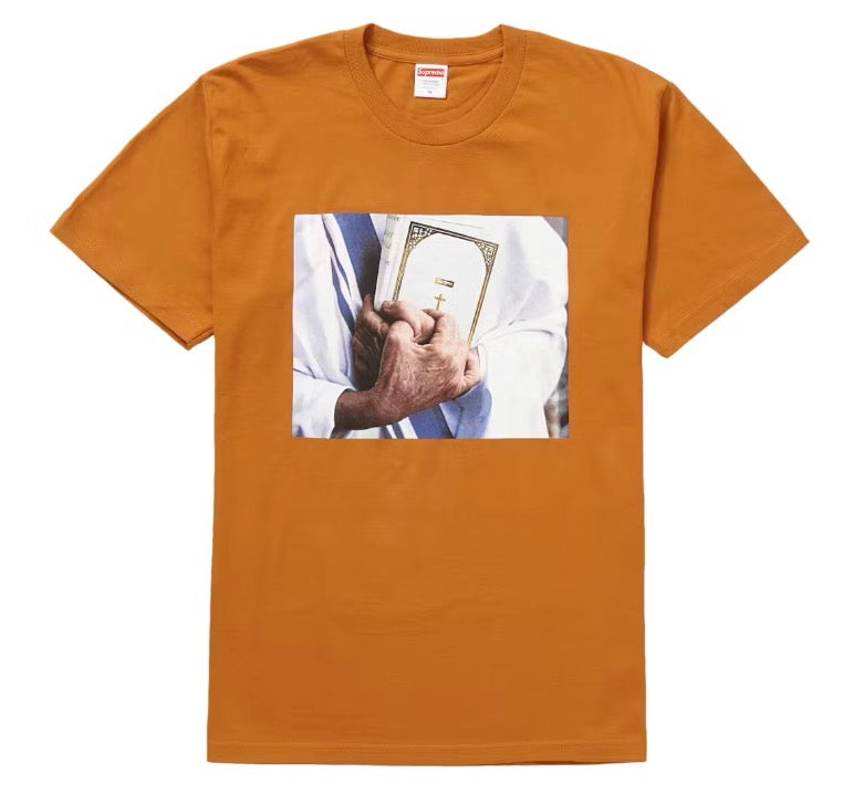 Size L Supreme Bible Tee “Burnt Orange”