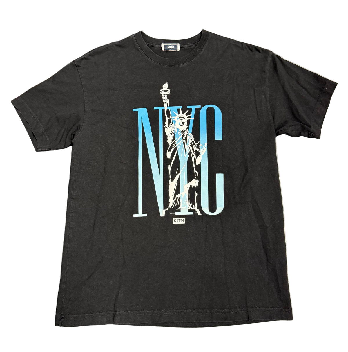 Size S (Fits M) Kith NYC Liberty Tee “Black/UNC”