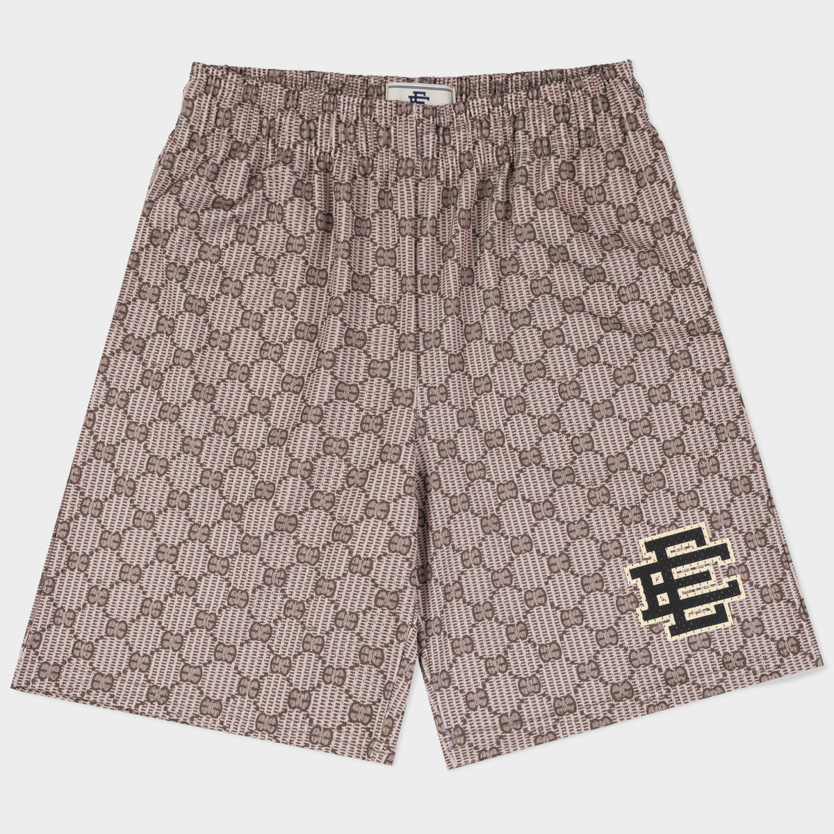 Size XL Eric Emanuel EE Baggy G Shorts “Brown/Black” Brand New