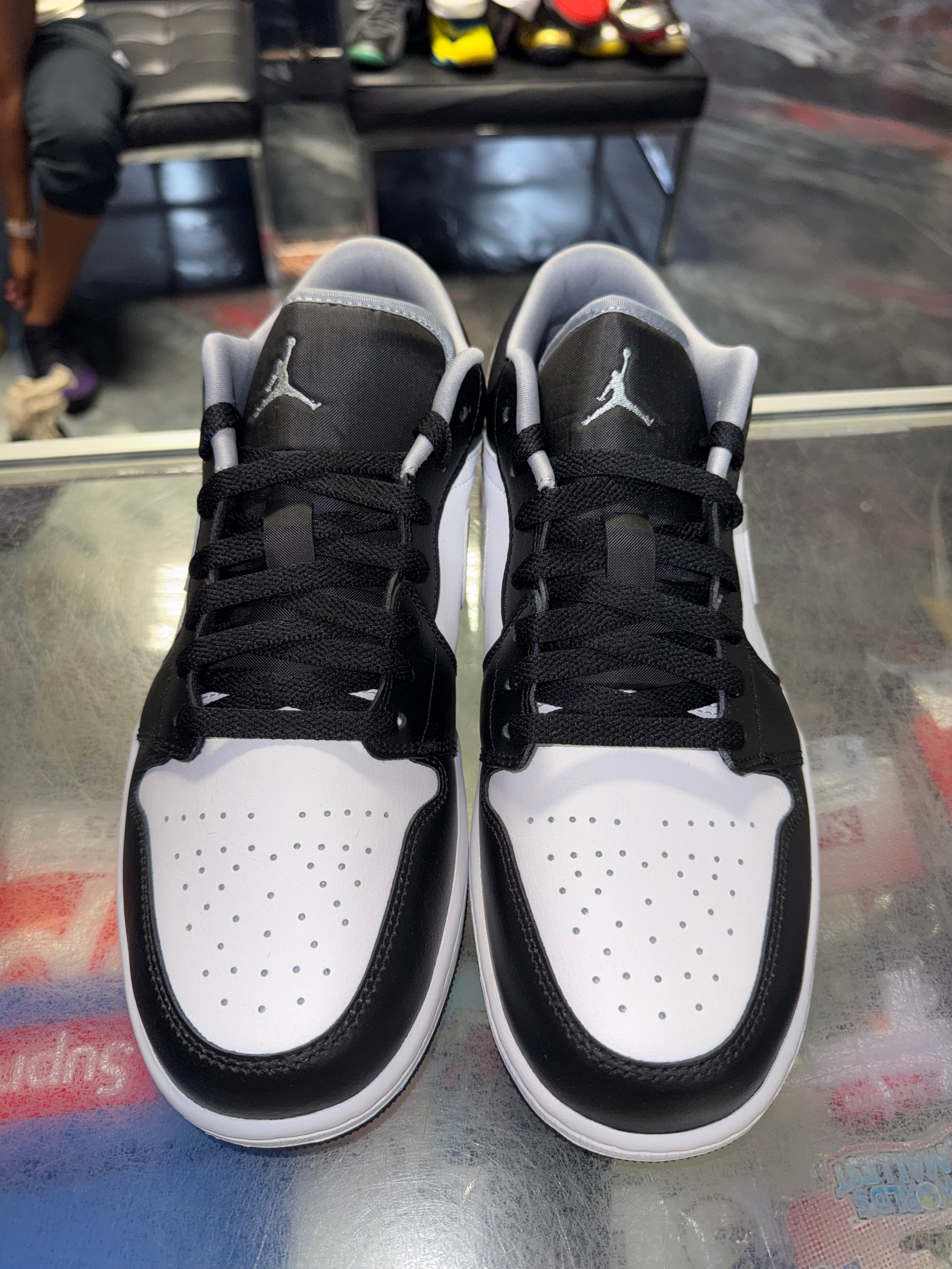 Size 10 Air Jordan 1 Low "Black White Grey" Brand New