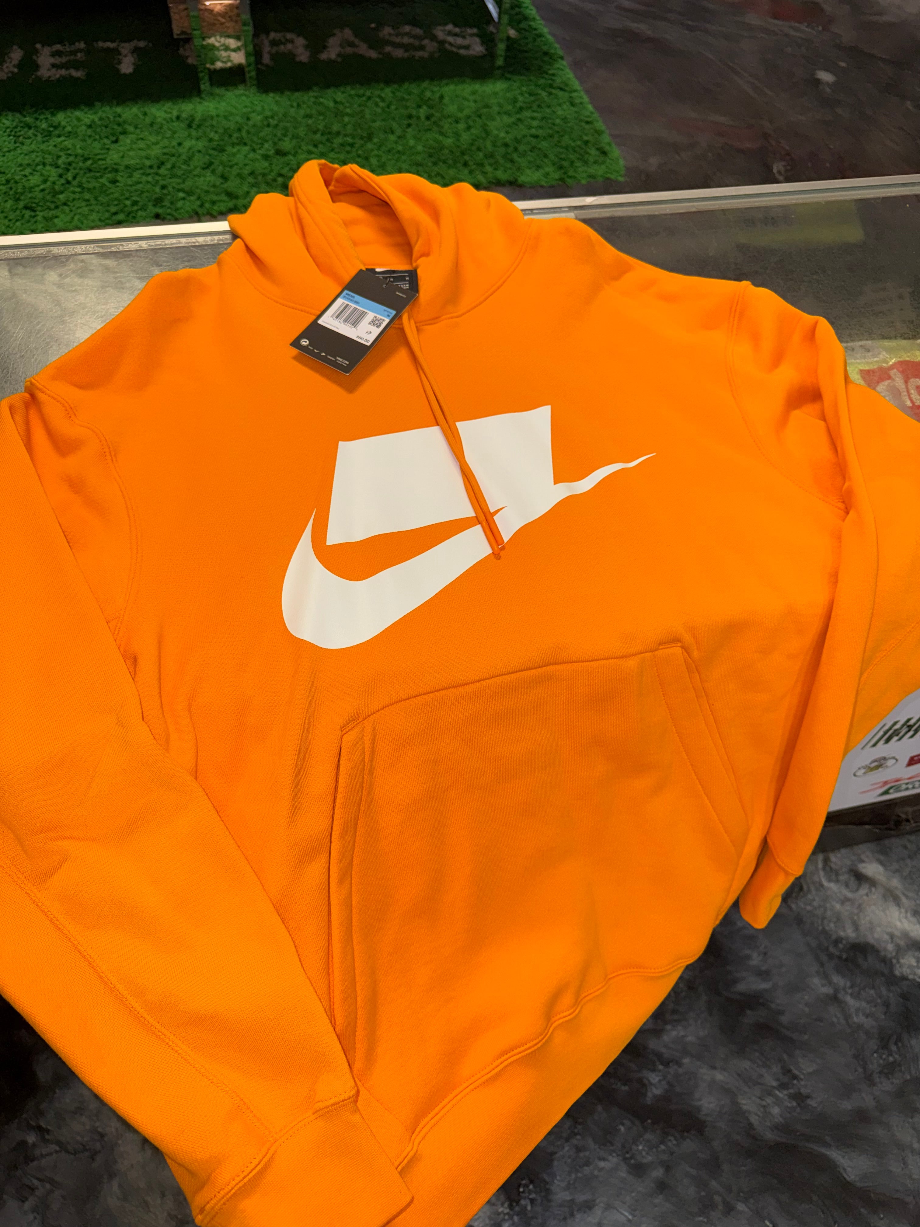Size M Nike Block Logo Hoodie “Gold” Brand New