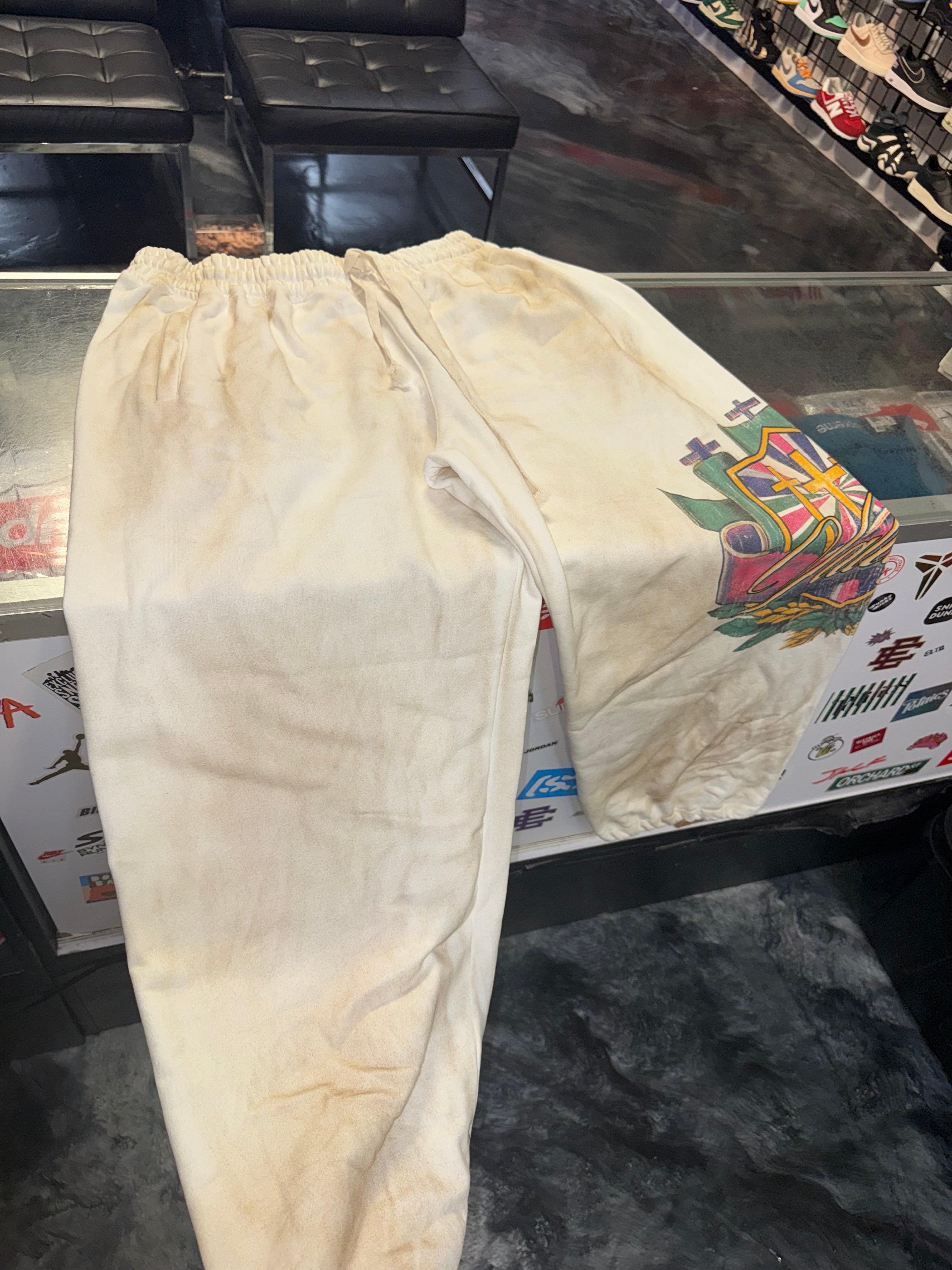 Size L (Fits XL) Vale Forever Sweatpants “Cream”