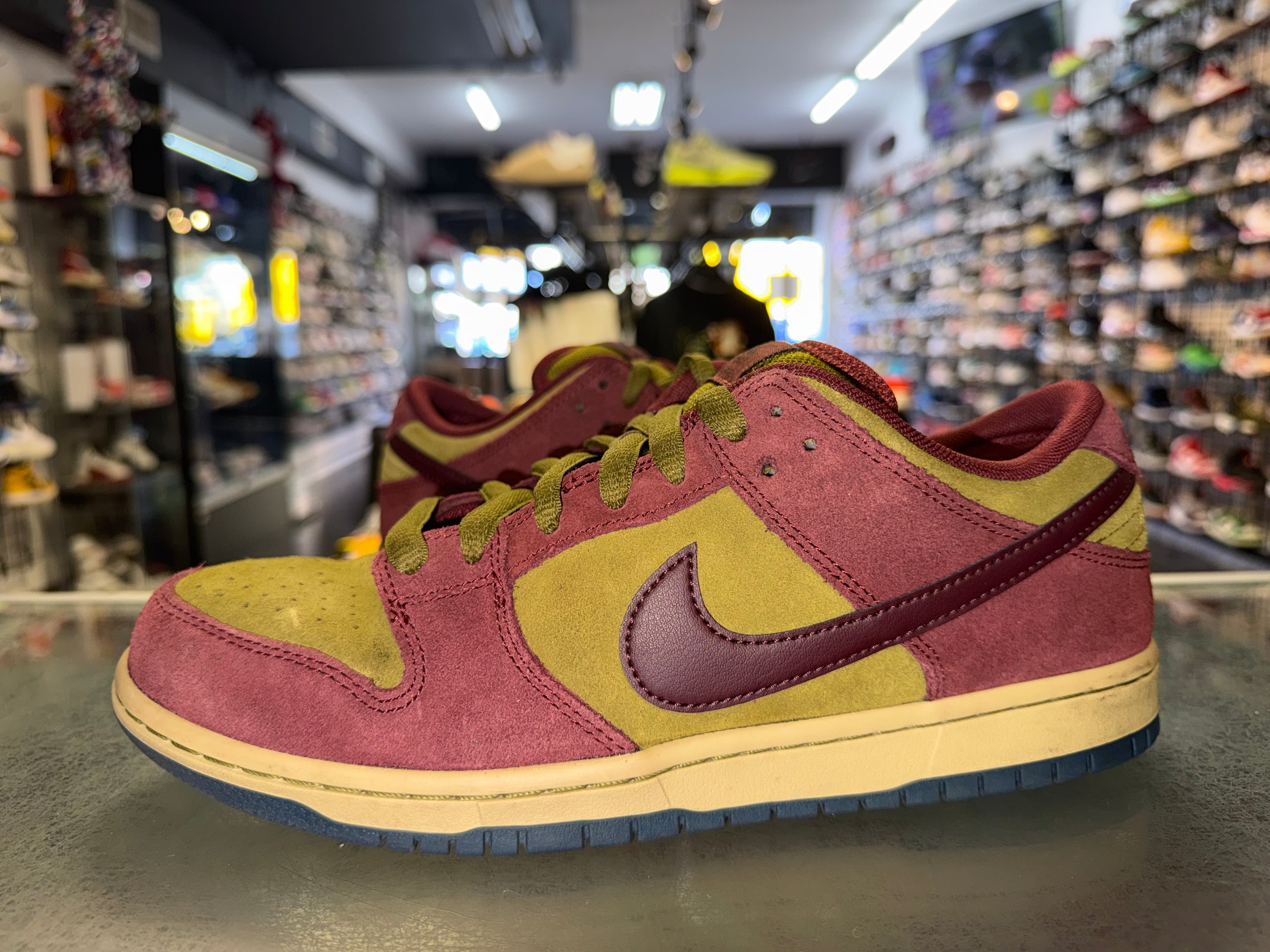 Size 8.5 Dunk Low SB "Dark Team Red Olive Flak"