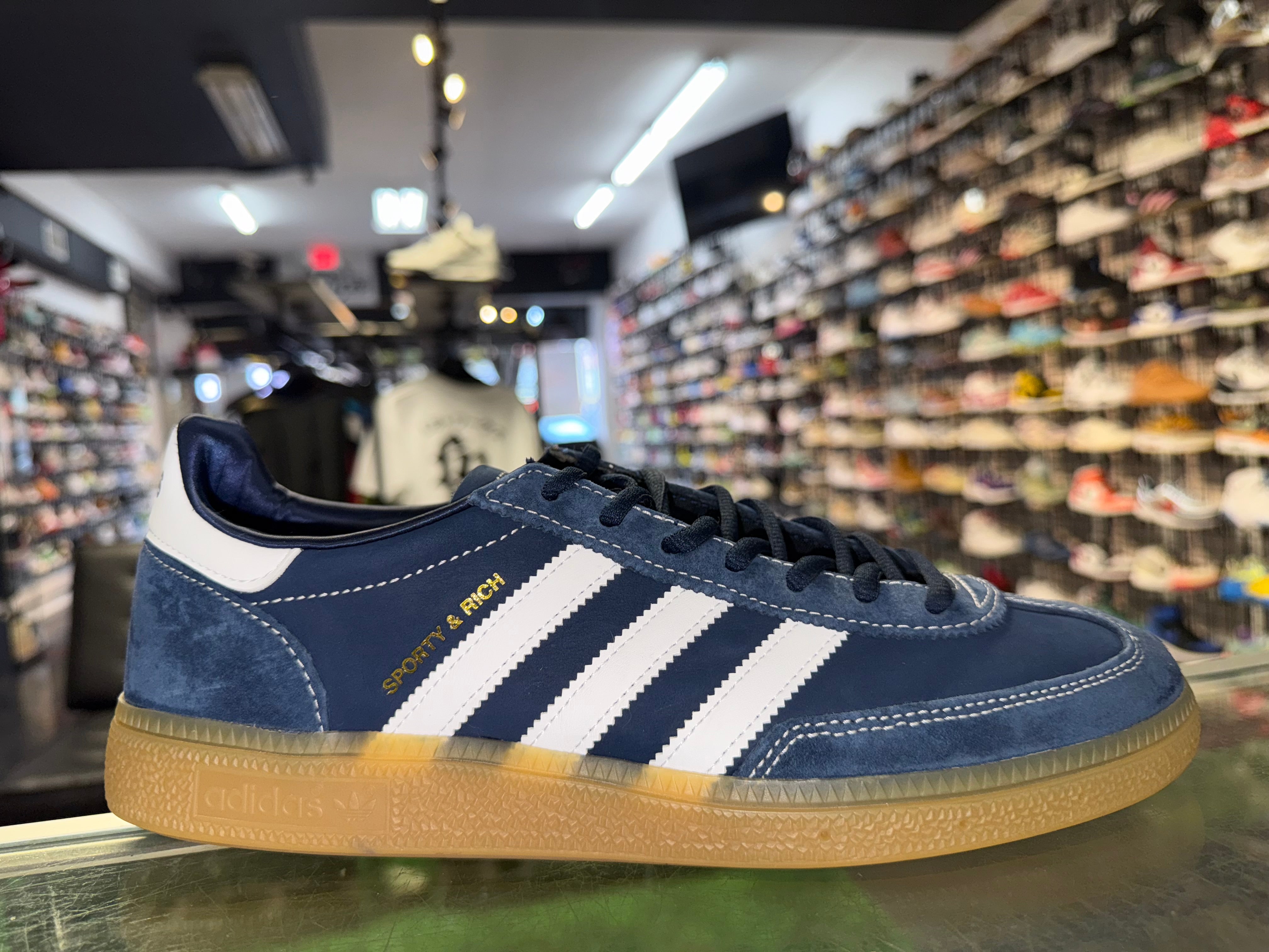Size 9.5 Adidas Handball Spezial Sporty & Rich "Night Indigo"