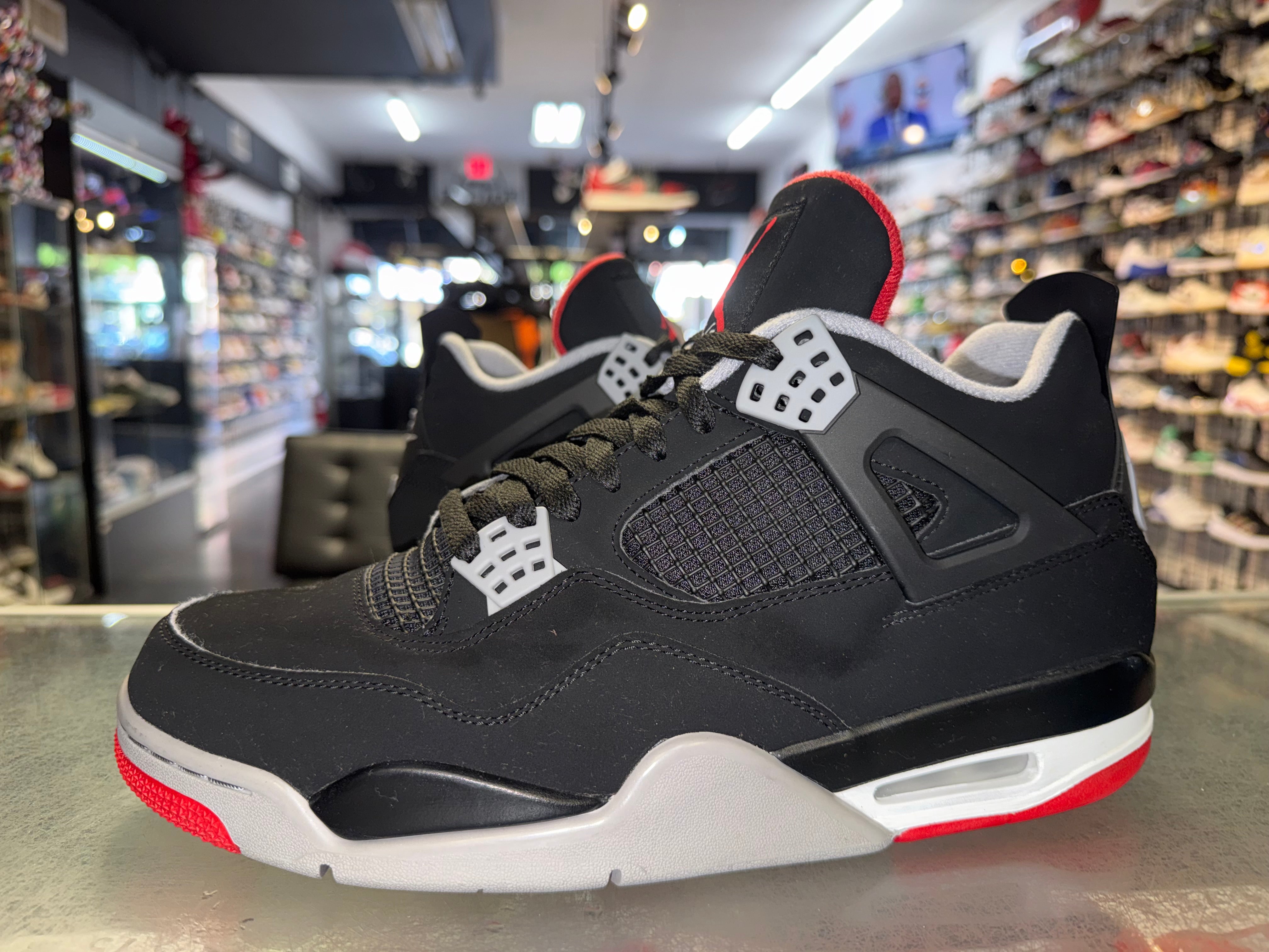 Size 11 Air Jordan 4 "Bred" 2019