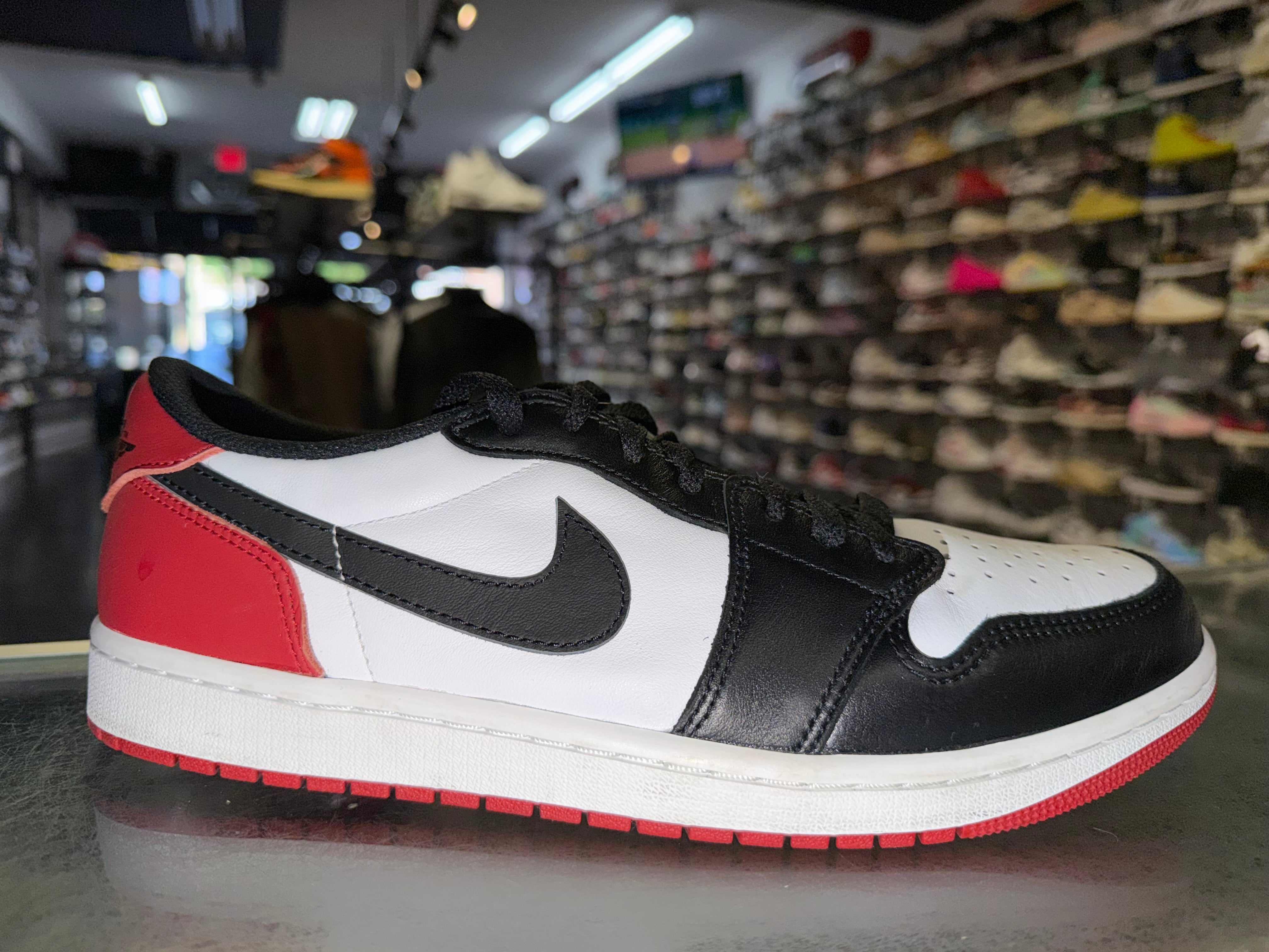 Size 11 Air Jordan 1 Low "Black Toe"