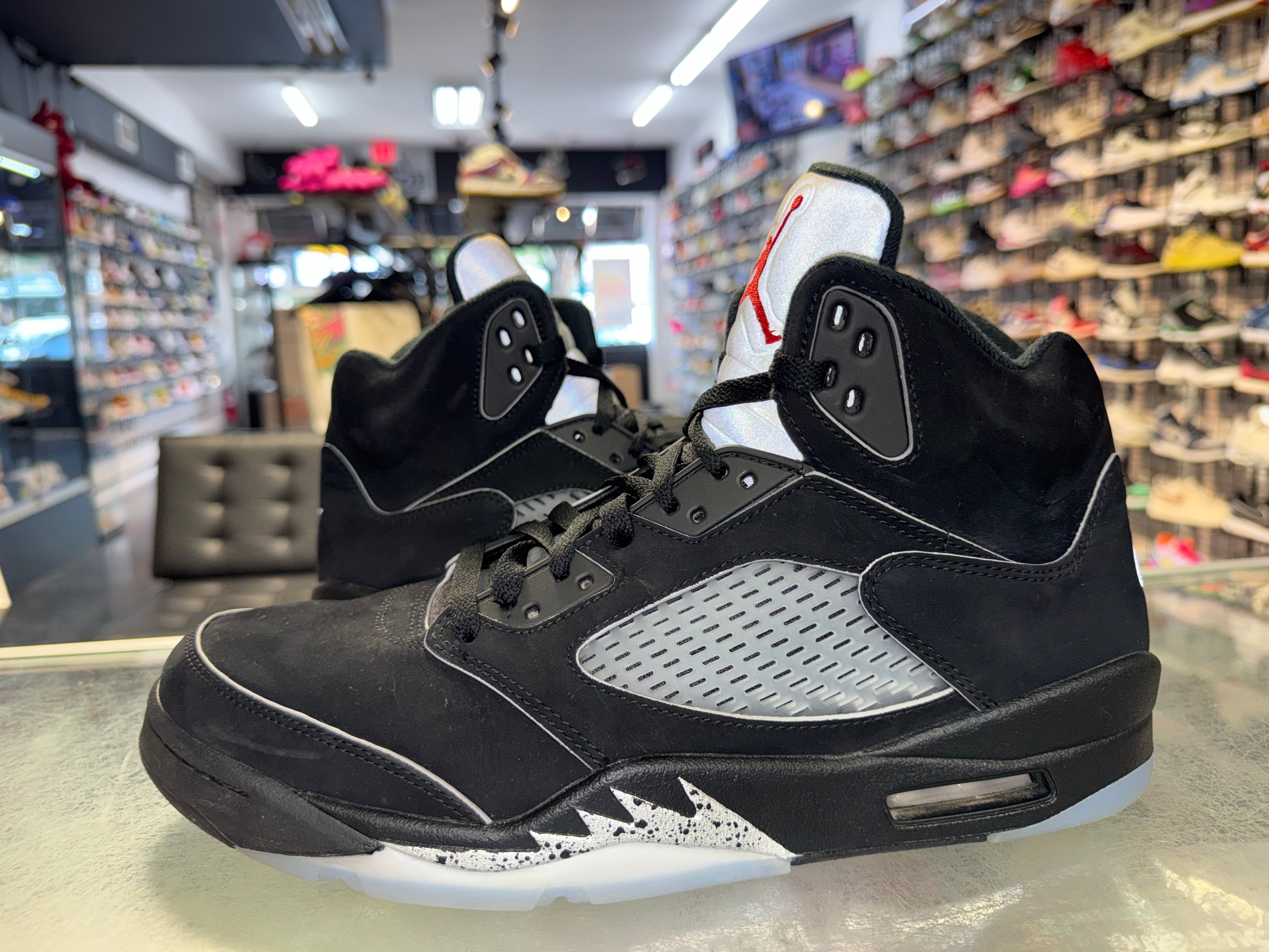 Size 12.5 Air Jordan 5 "Black Metallic Reimagined"