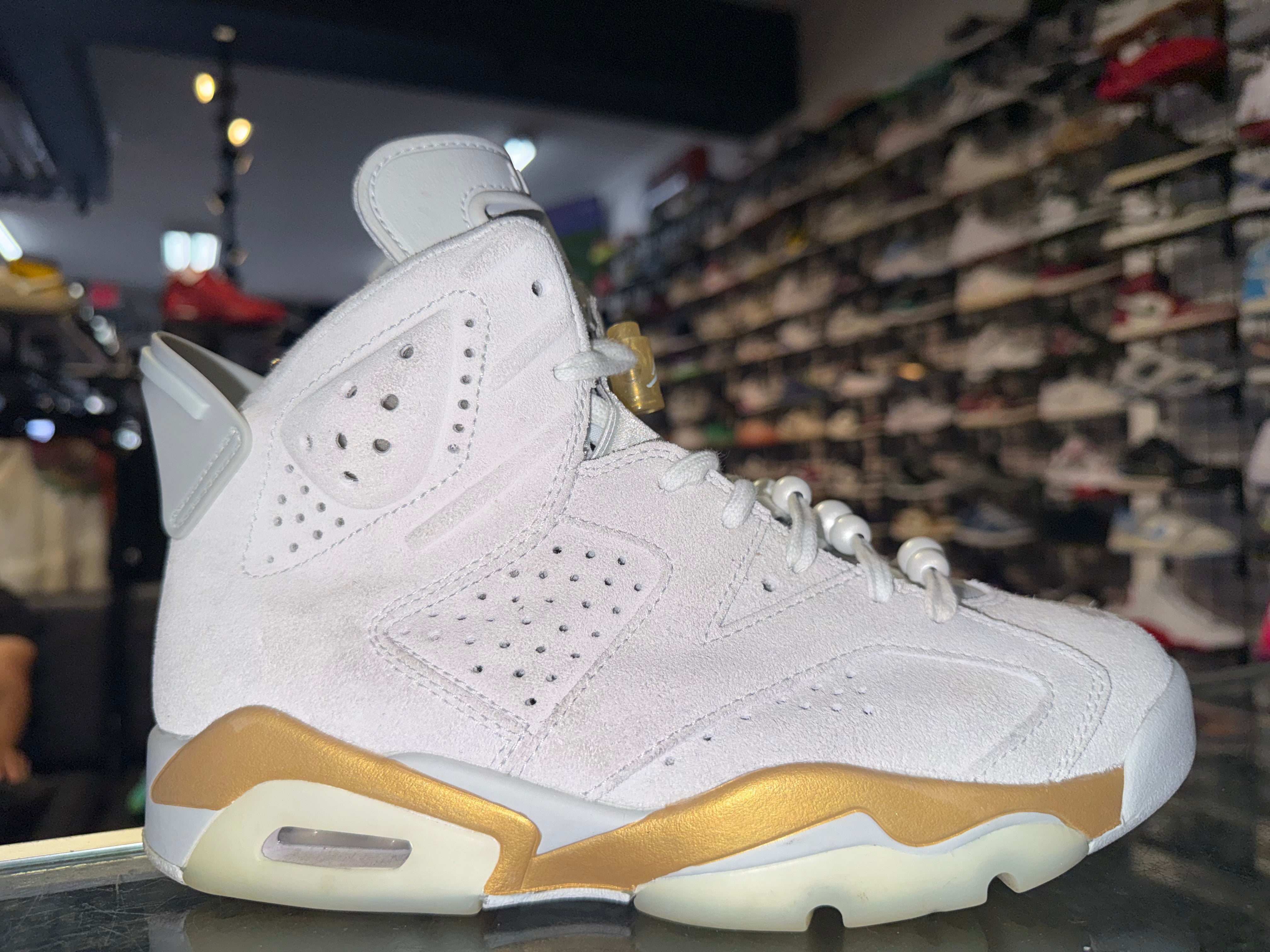 Size 5.5 (7W) Air Jordan 6 Craft "Paris Olympics Pearl"