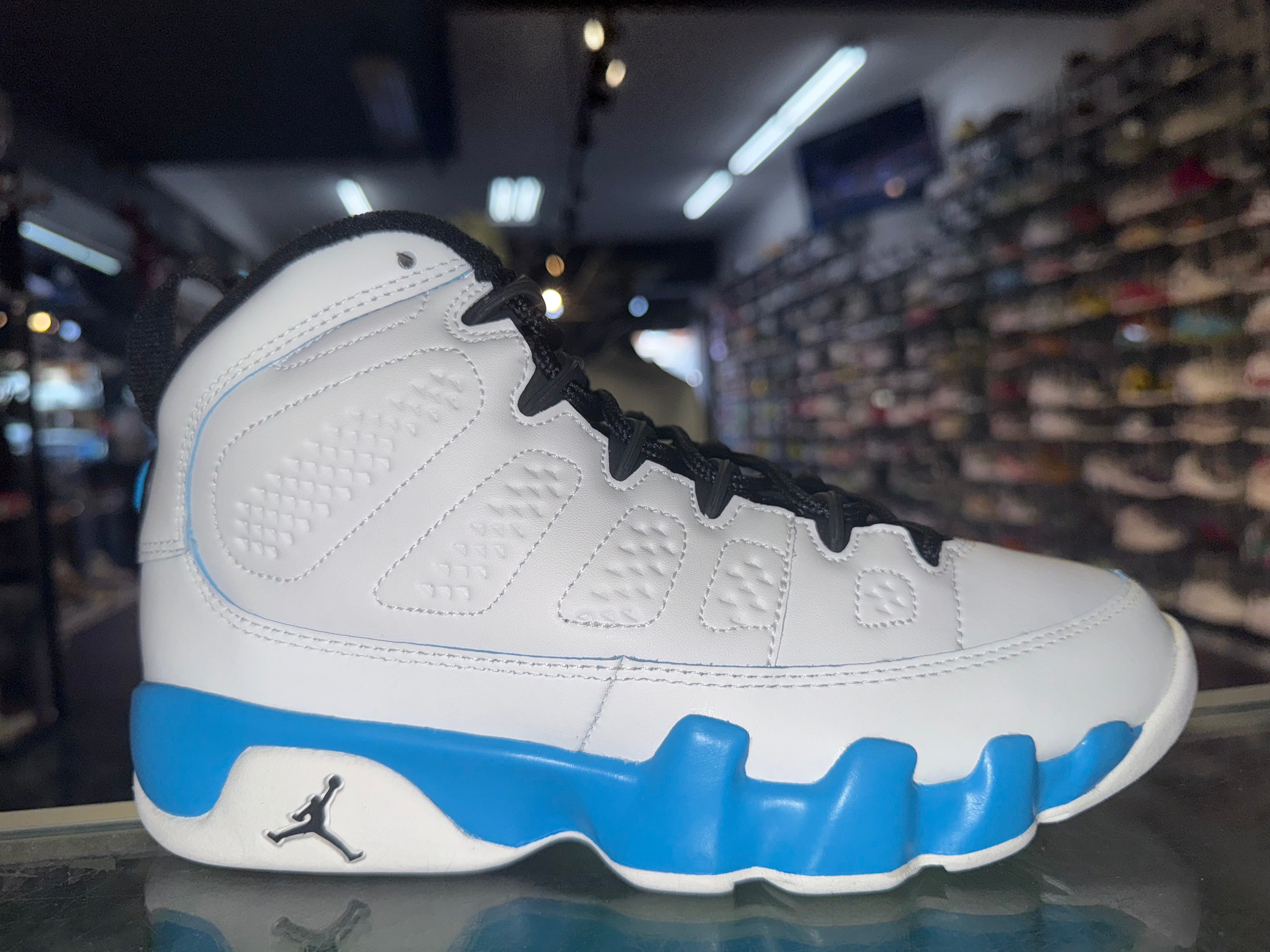 Size 5y Air Jordan 9 “Powder Blue” Brand New