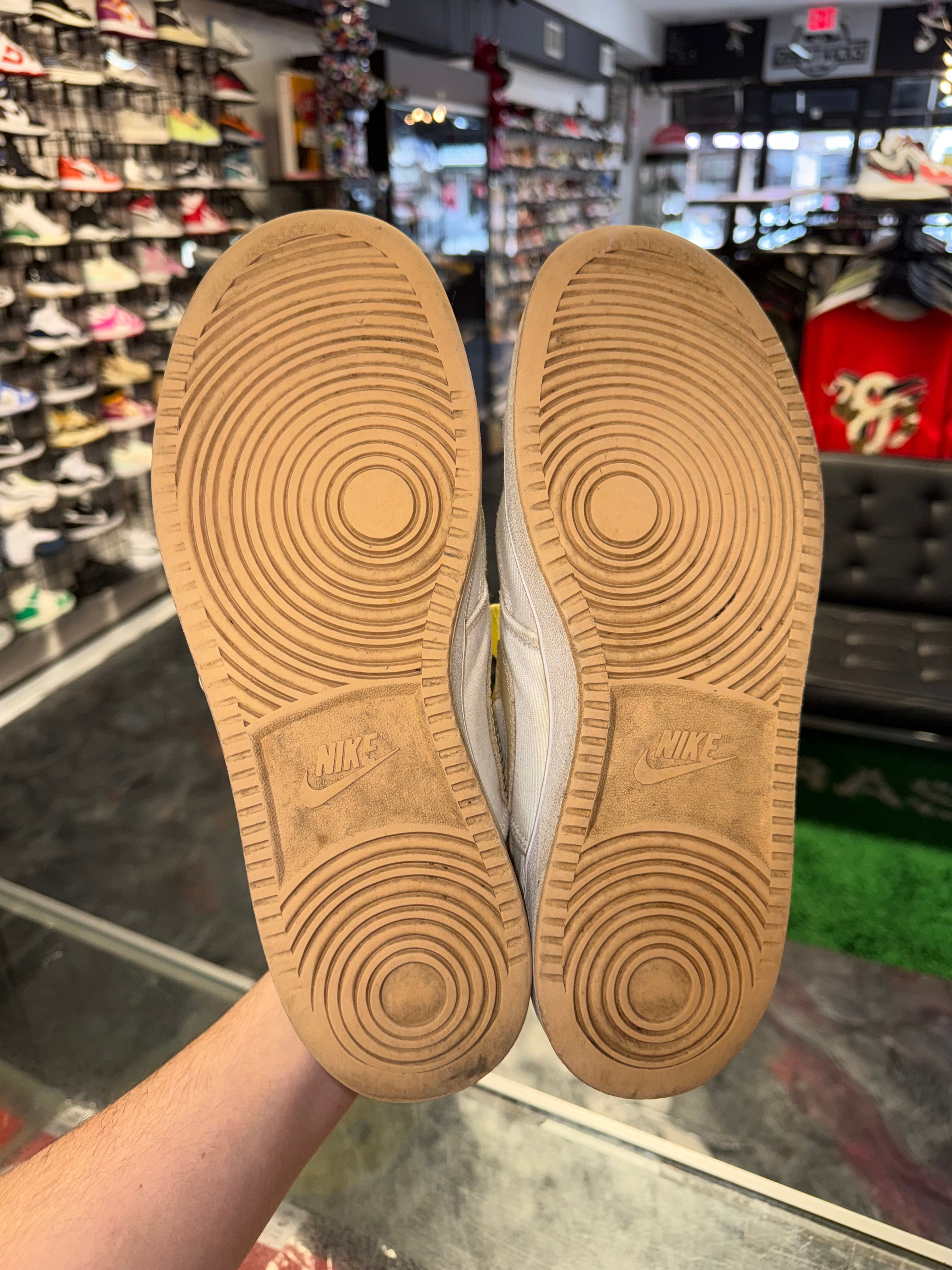 Size 10.5 Nike Court Vision "White Tan" - NB