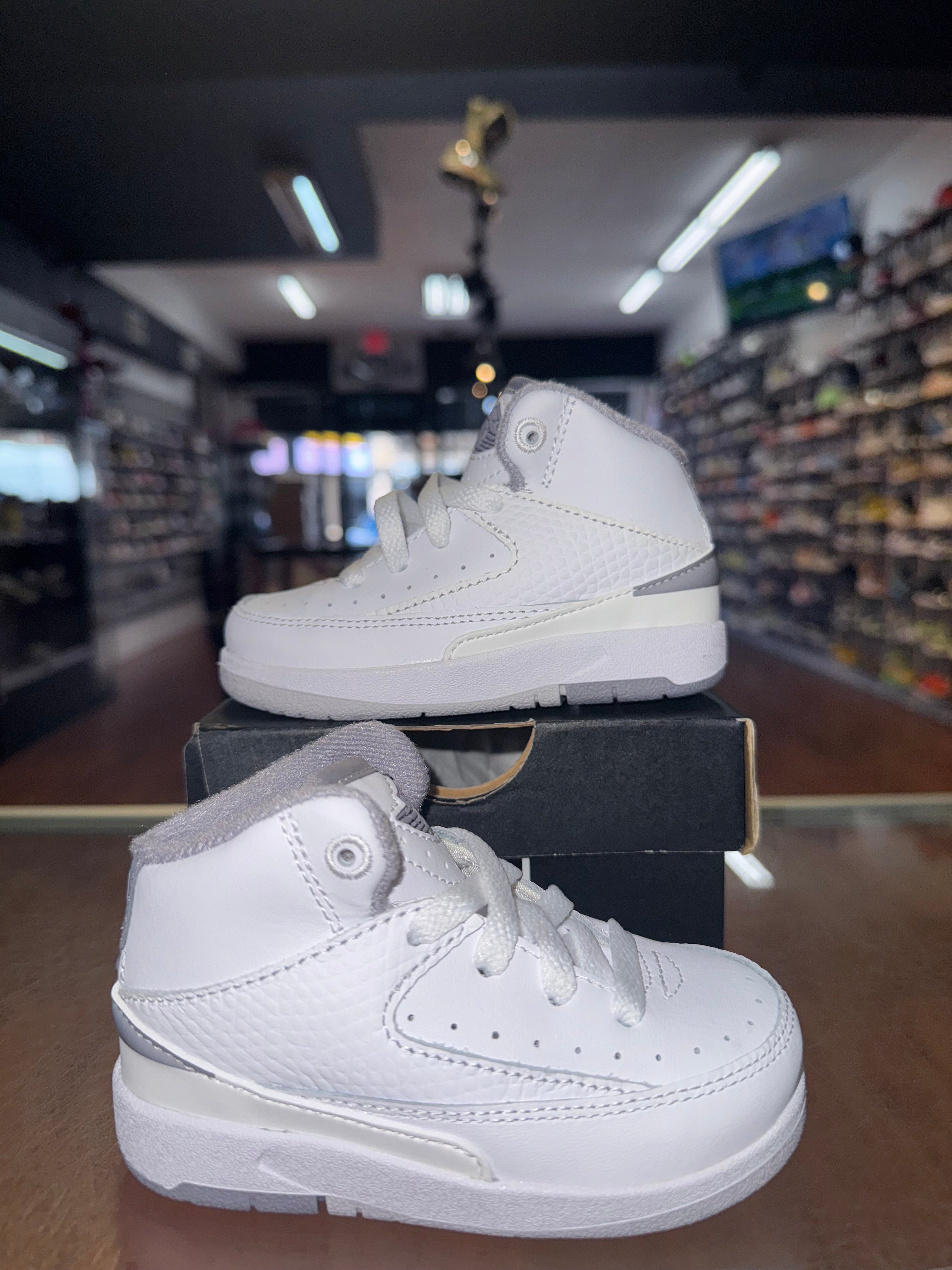 Size 5c Air Jordan 2 "Cement Grey" (TD) Brand New