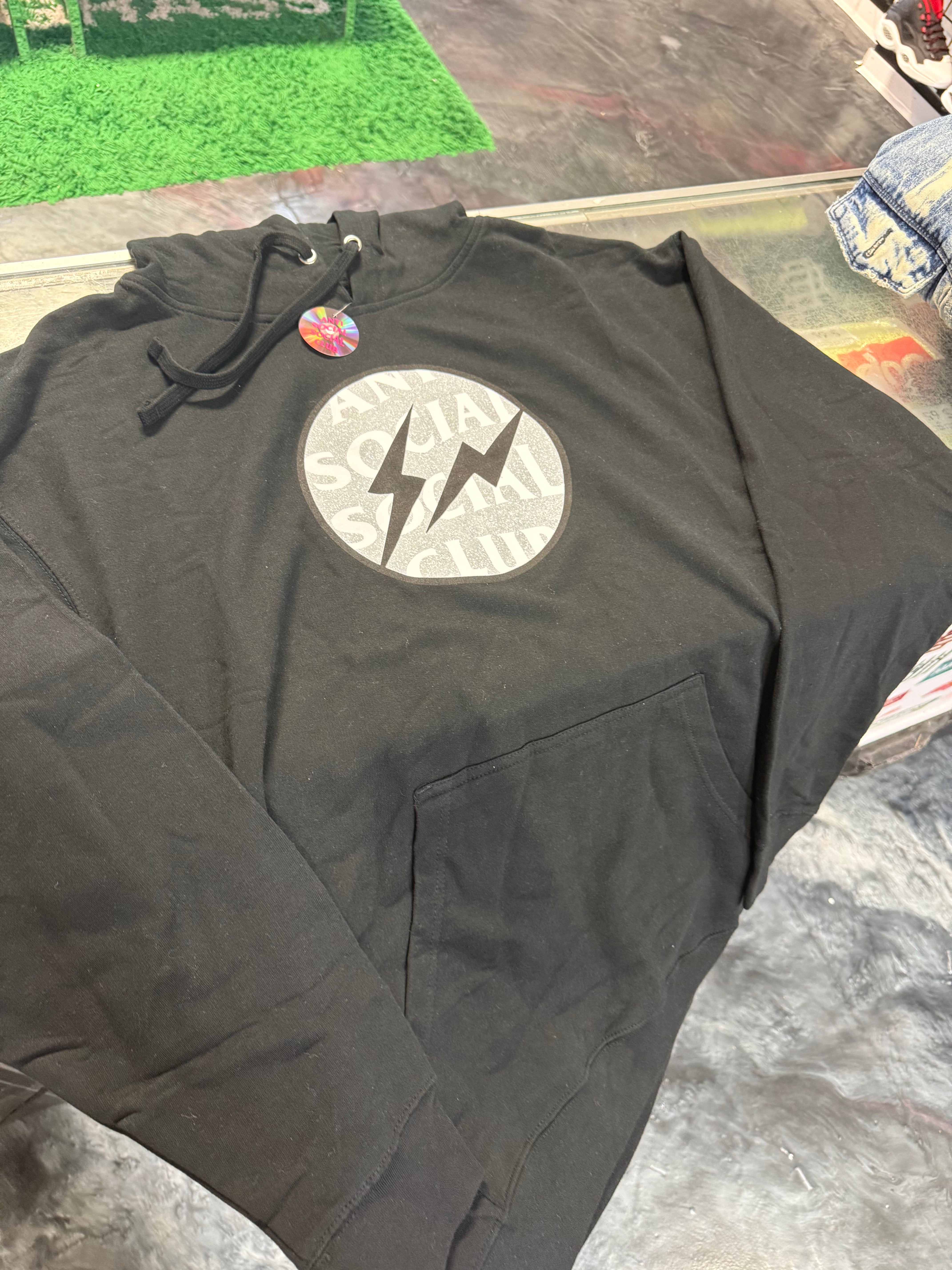 Size XL Fragment x ASSC Hoodie “Black” Brand New