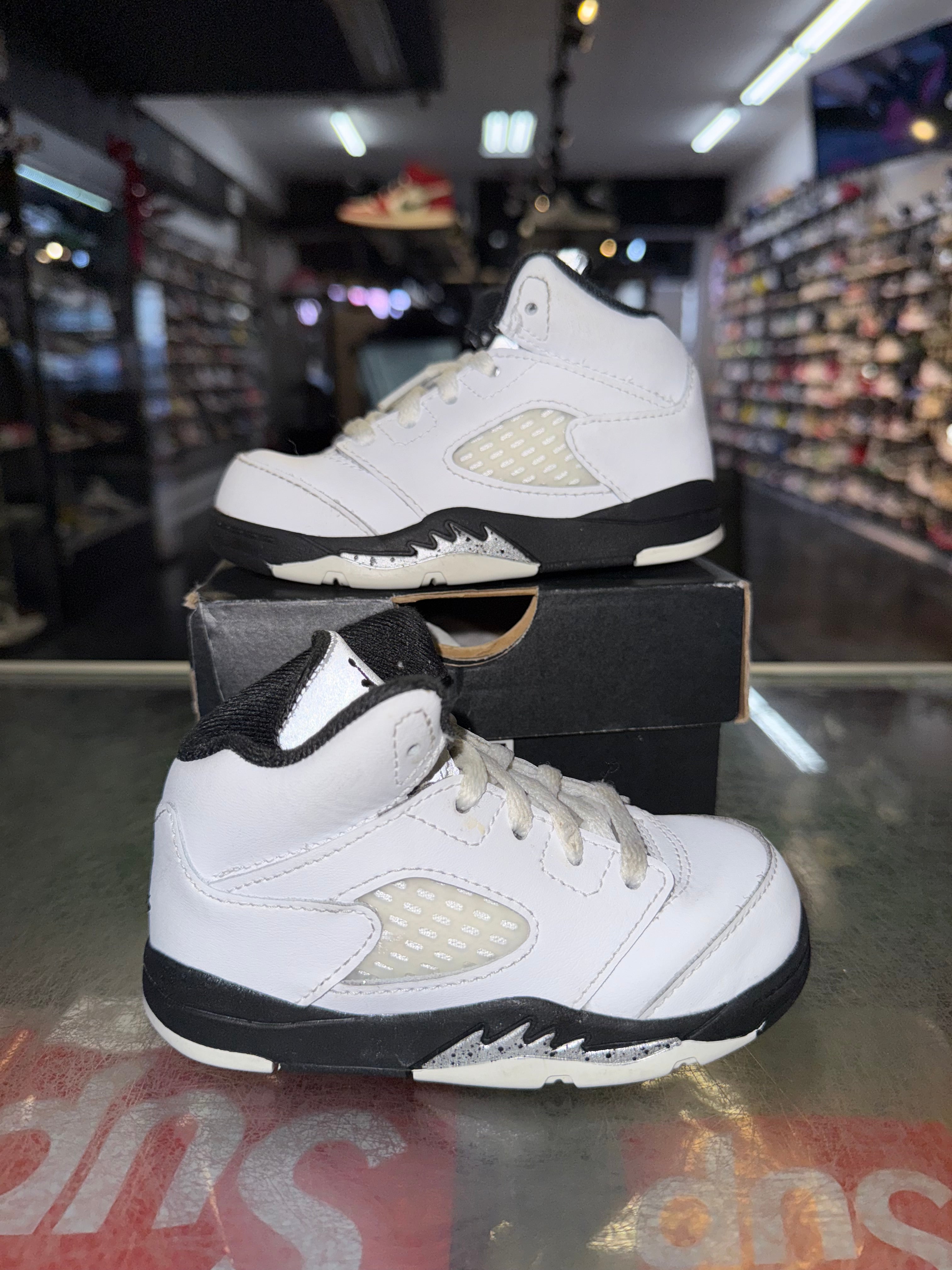 Size 7c Air Jordan 5 "Reverse Metallic" (TD)