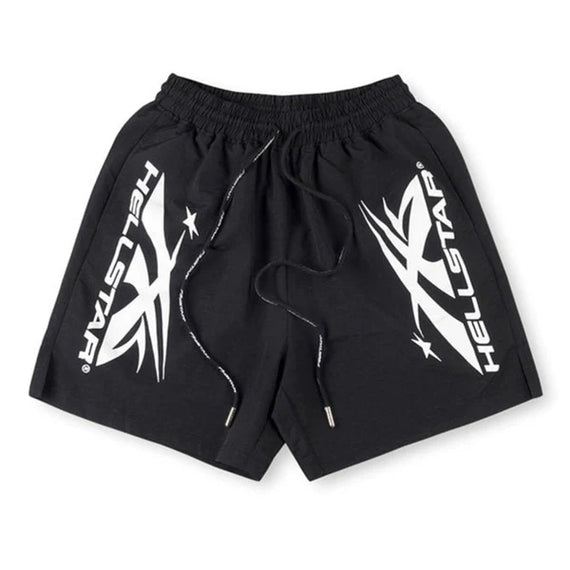 Size XS (Fits S) Hellstar Sports Nylon Shorts “Black/White” Worn 1x