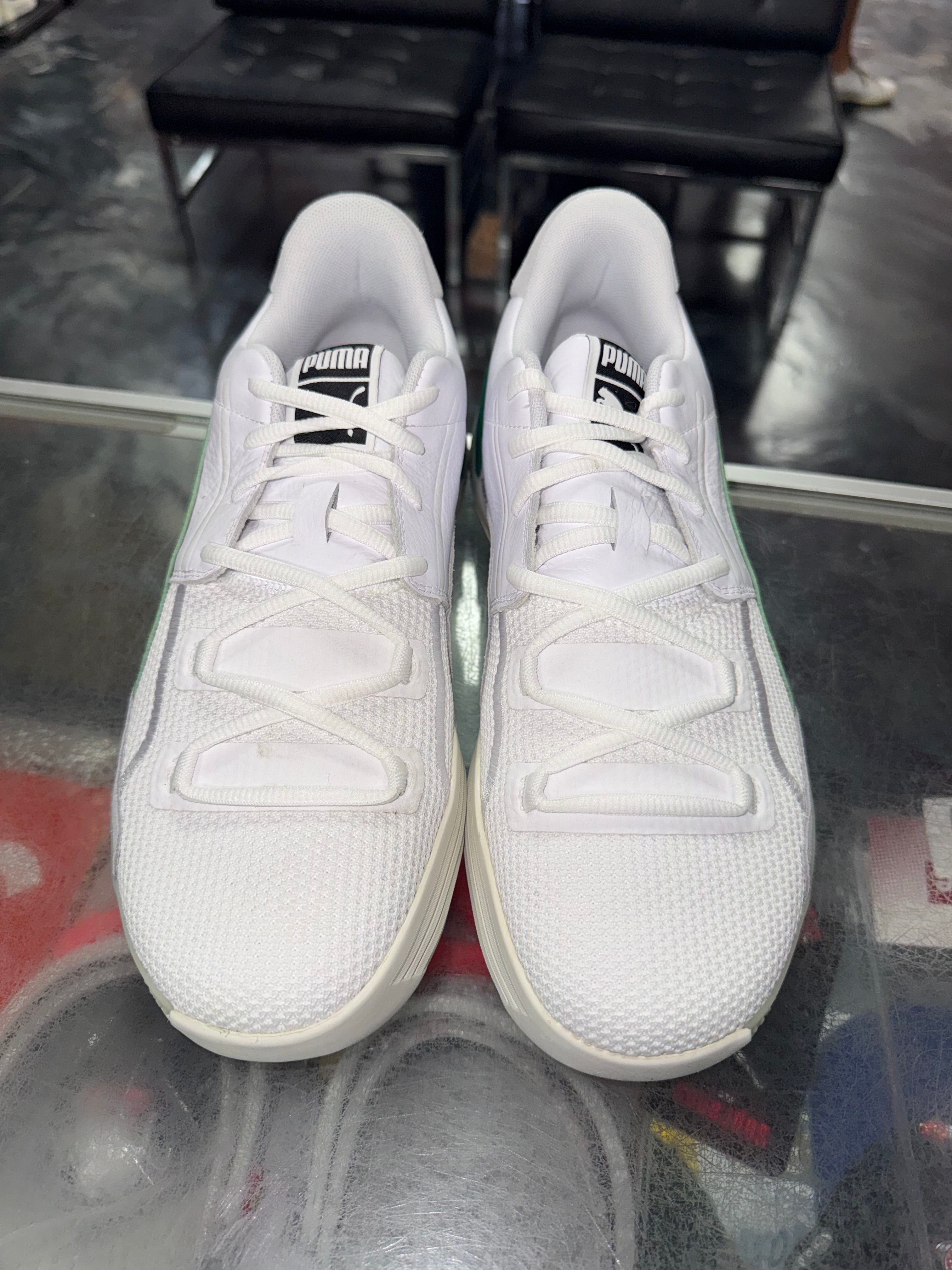 Size 9 Puma Clyde Hardwood “White/Green” Brand New