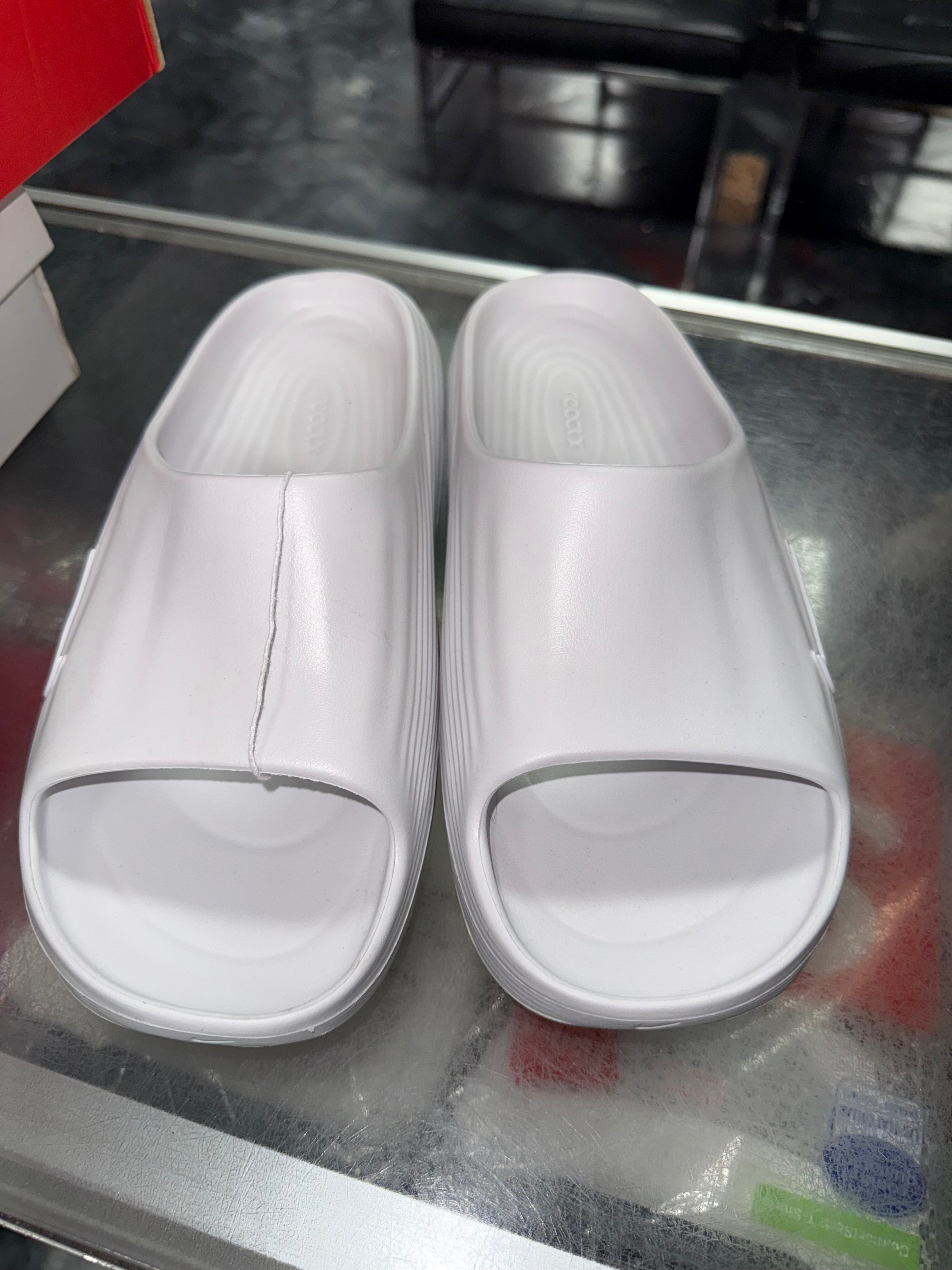 Size 11 Nike ReactX Rejuven8 Slide "Summit White" Brand New