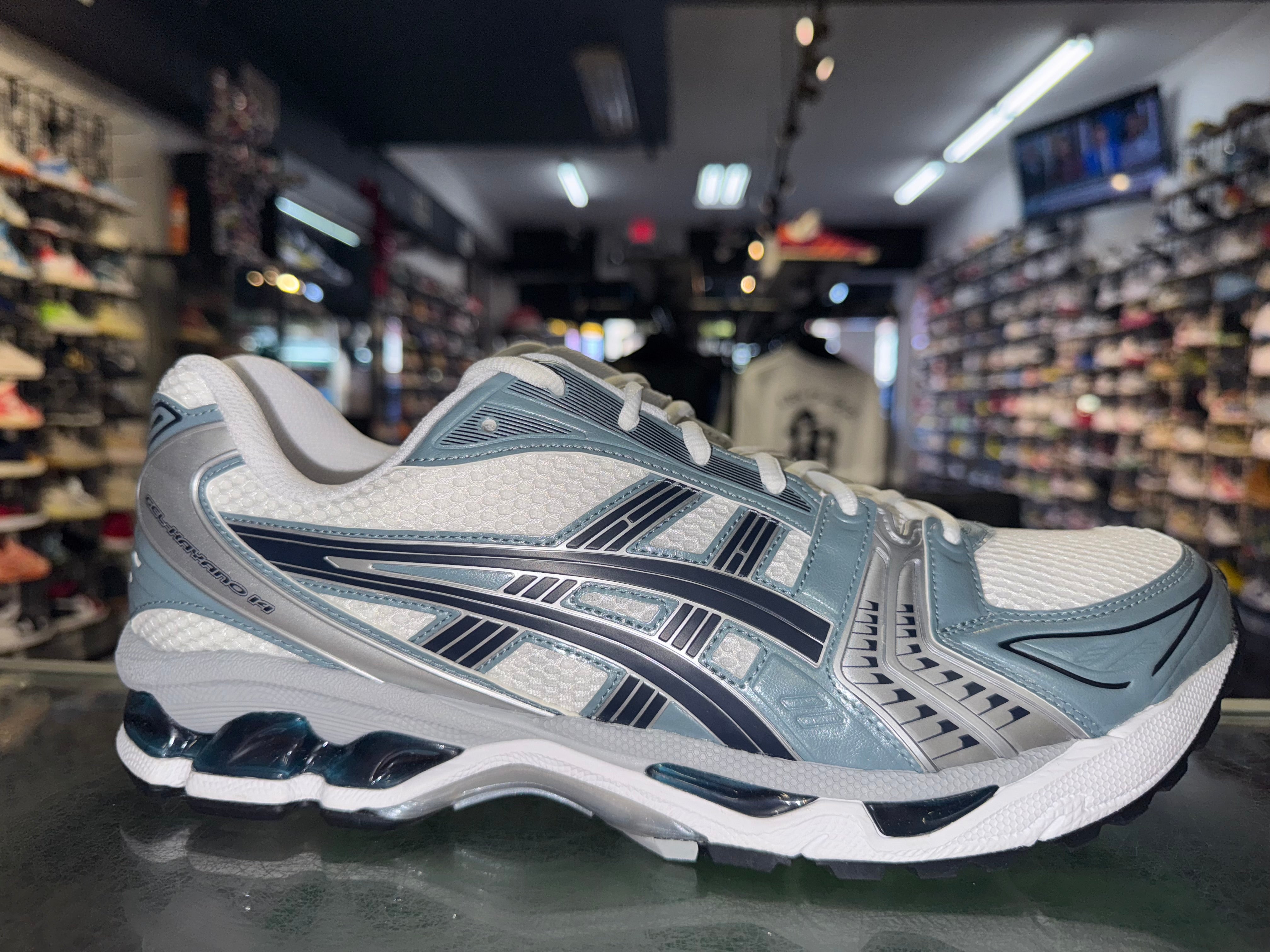 Size 13 Asics Gel-Kayano 14 "White Fjord Grey" Brand New