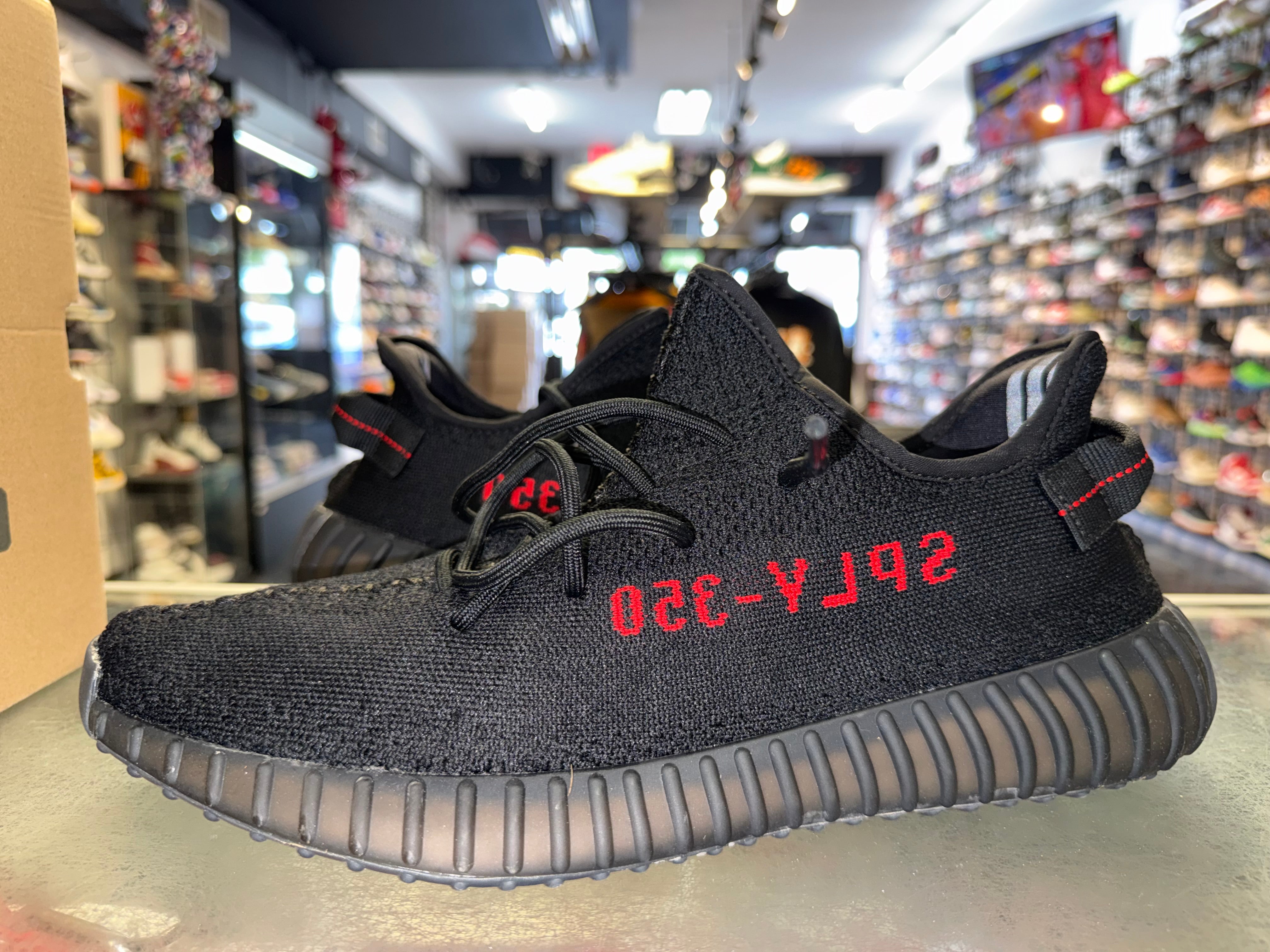 Size 13 Yeezy Boost 350 V2 "Black Red"