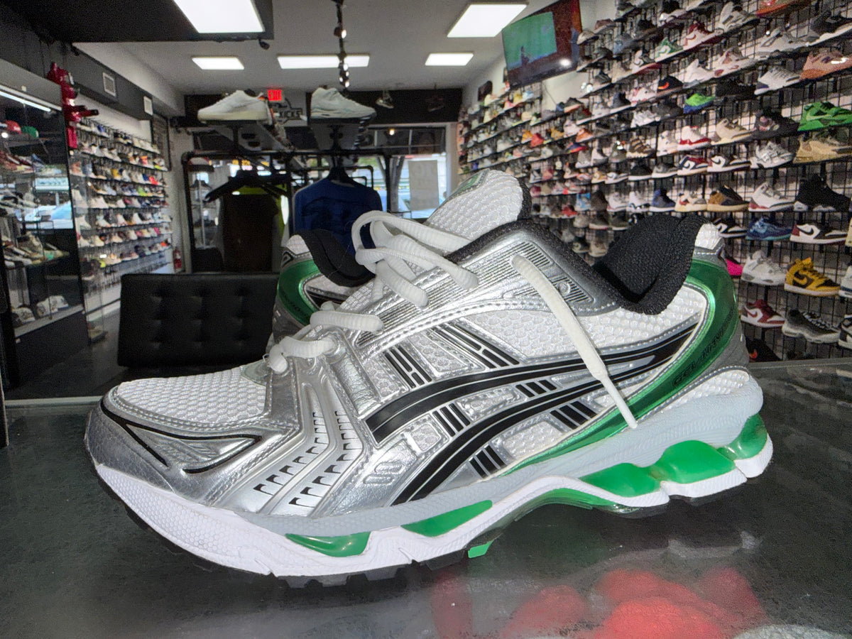 Size 8.5 Asics Gel-Kayano 14 "White Malachite Green"